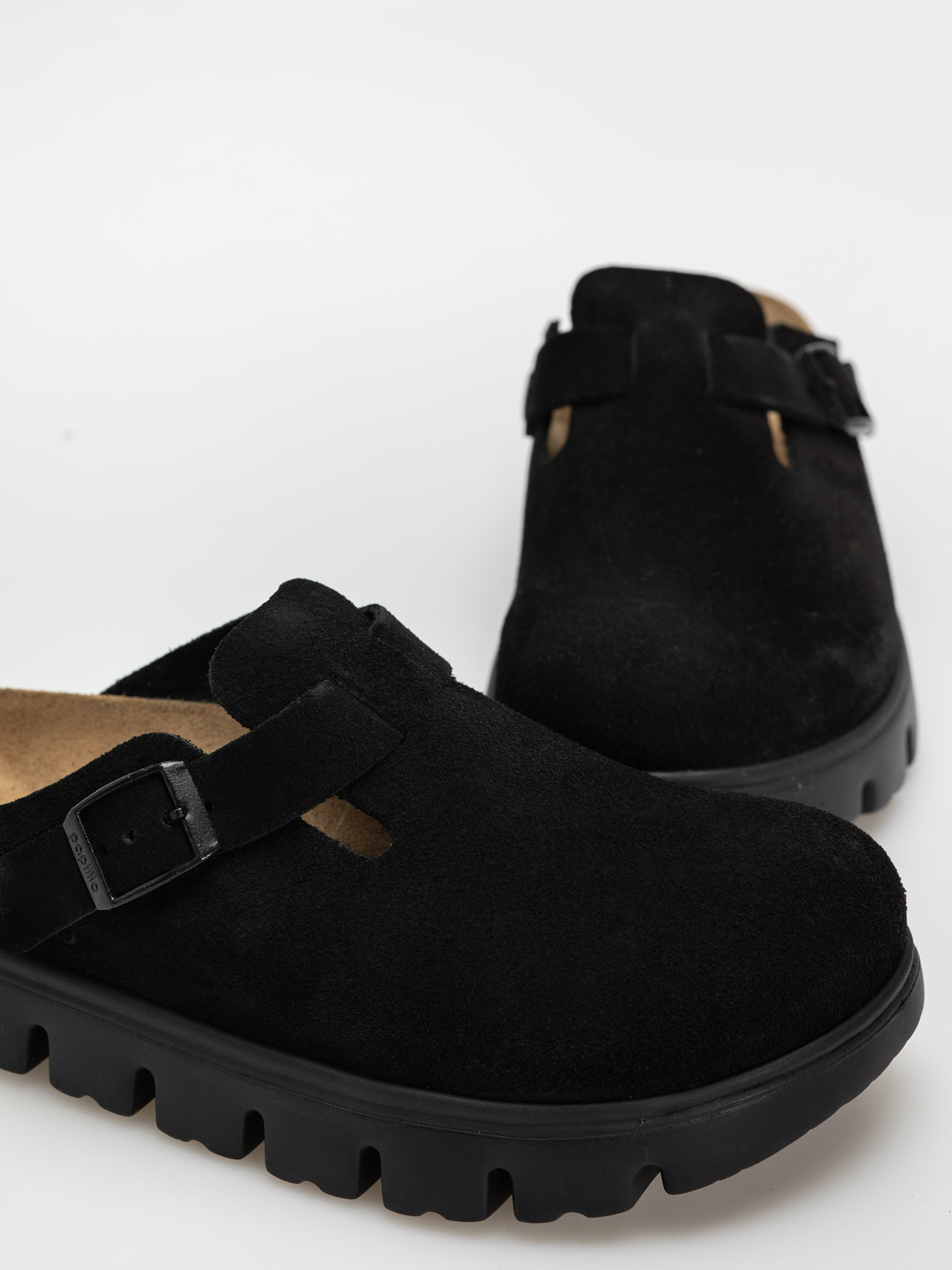 Чехли Birkenstock Boston Chunky Suede Narrow Wmn (black/black)
