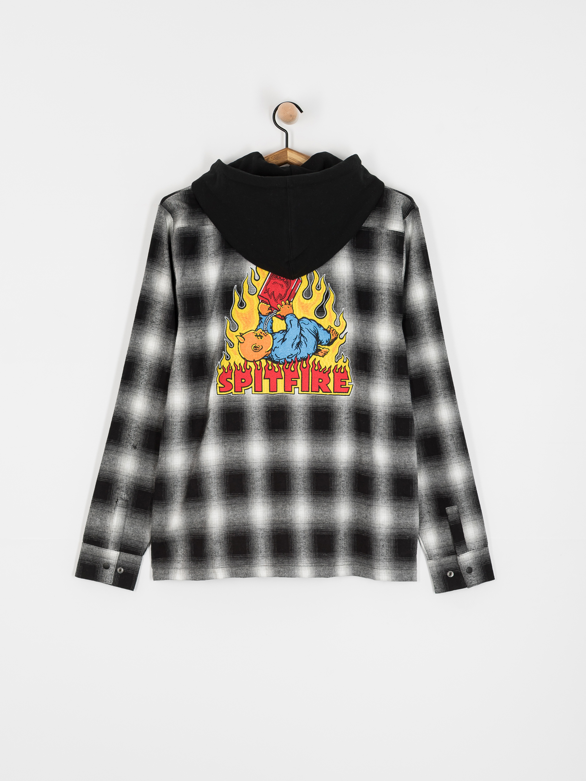 Риза Spitfire Demonseed Hooded Flannel (black/white/multi color embroideries)