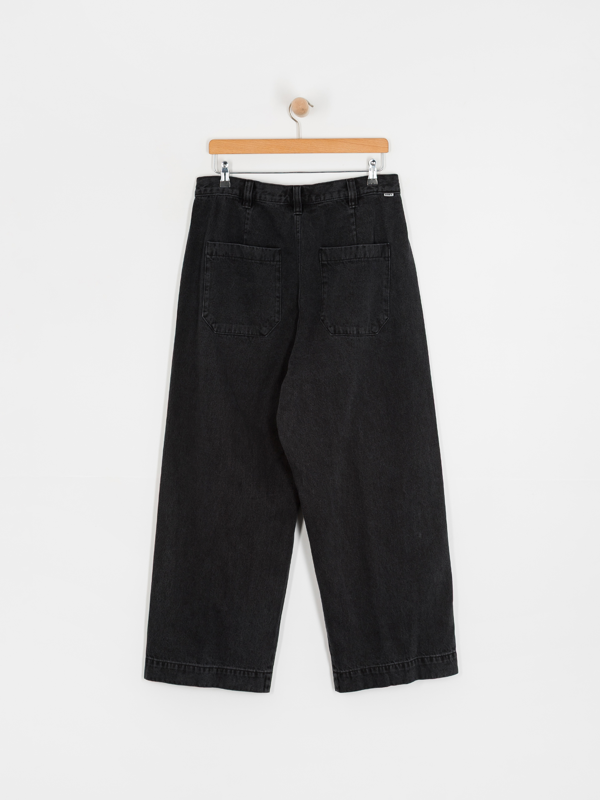 Панталони OBEY Oliver Denim Pleated (faded black)