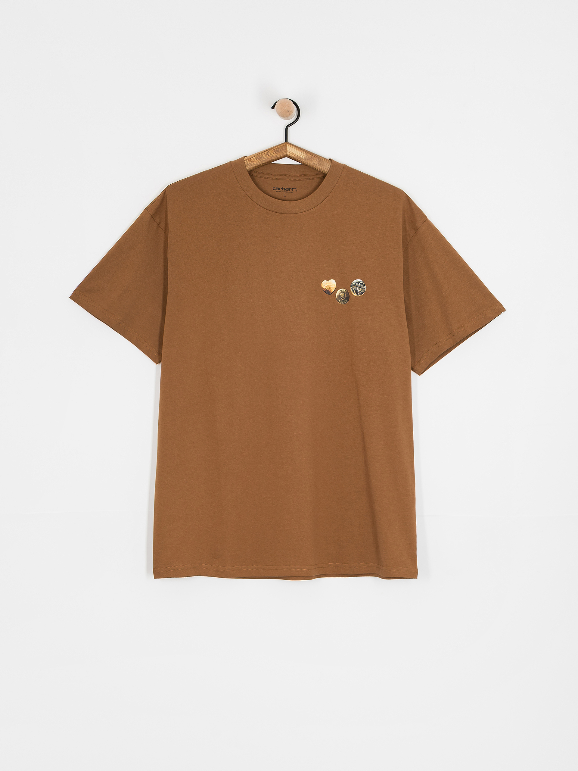 Тениска Carhartt WIP Button (hamilton brown)