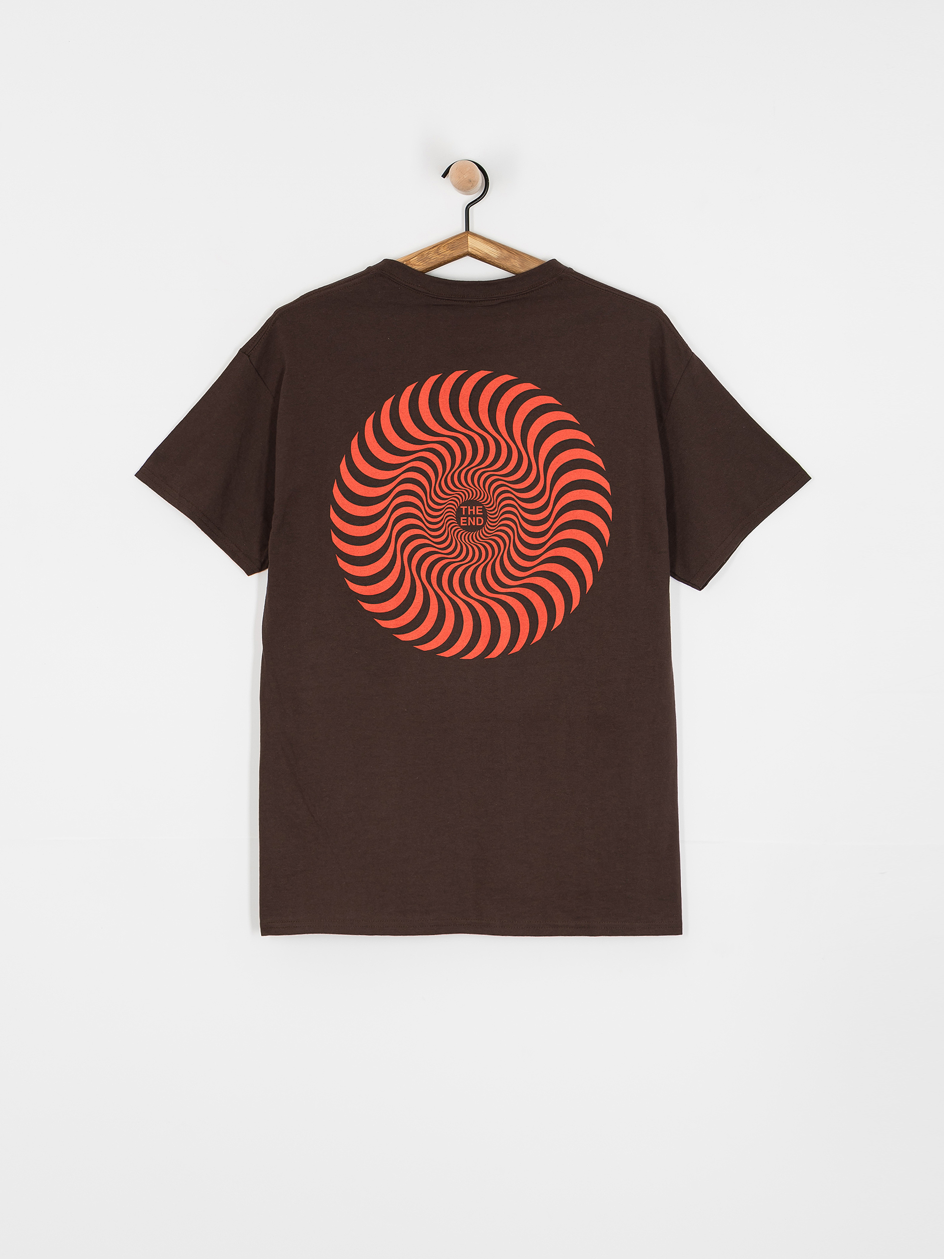 Тениска Spitfire Classic Swirl Overlay (dark chocolate/red & black prints)