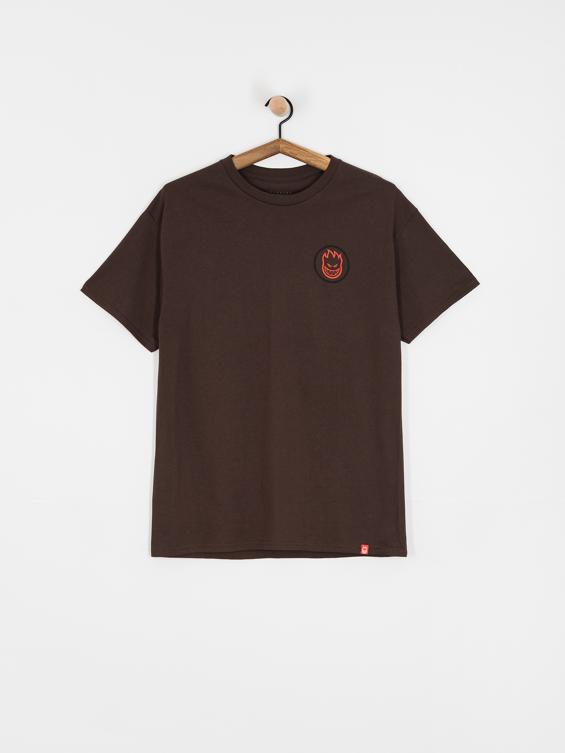 Тениска Spitfire Classic Swirl Overlay (dark chocolate/red & black prints)