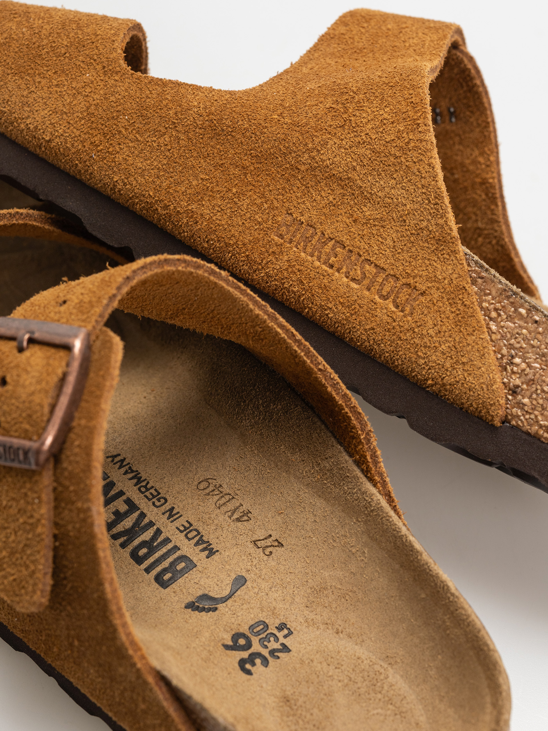 Чехли Birkenstock Arizona Suede Leather Narrow Wmn (mink)