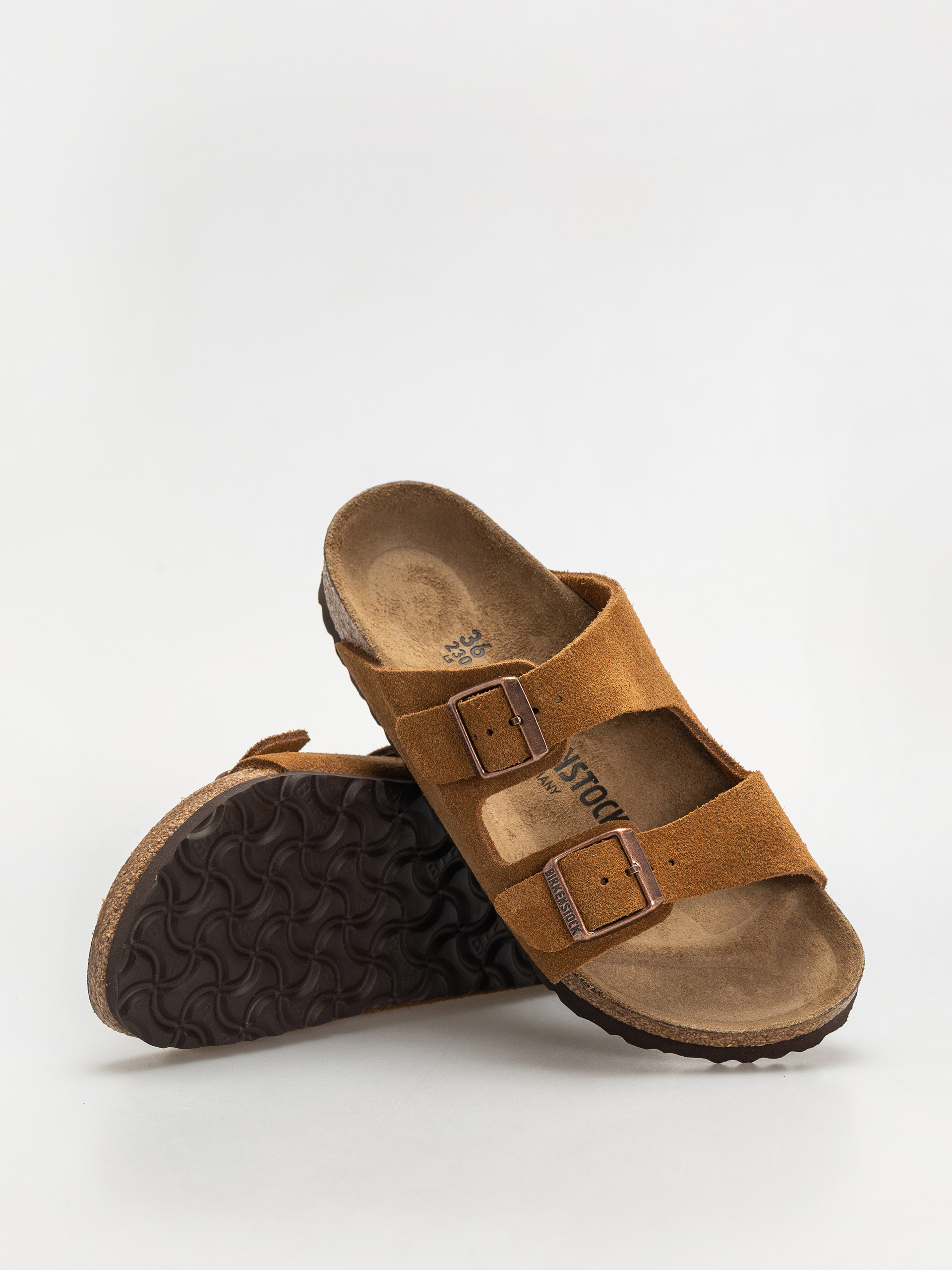 Чехли Birkenstock Arizona Suede Leather Narrow Wmn (mink)
