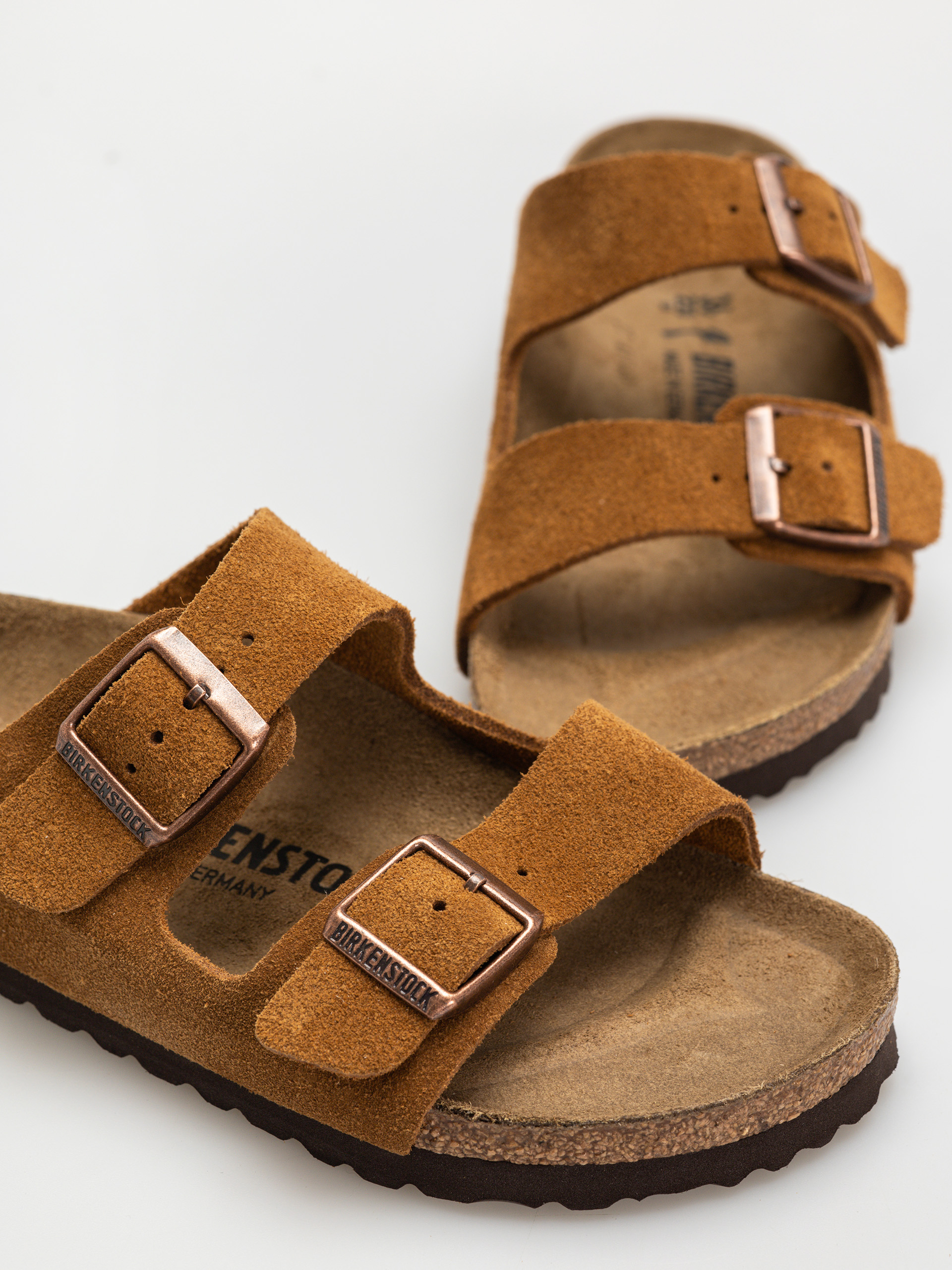Чехли Birkenstock Arizona Suede Leather Narrow Wmn (mink)