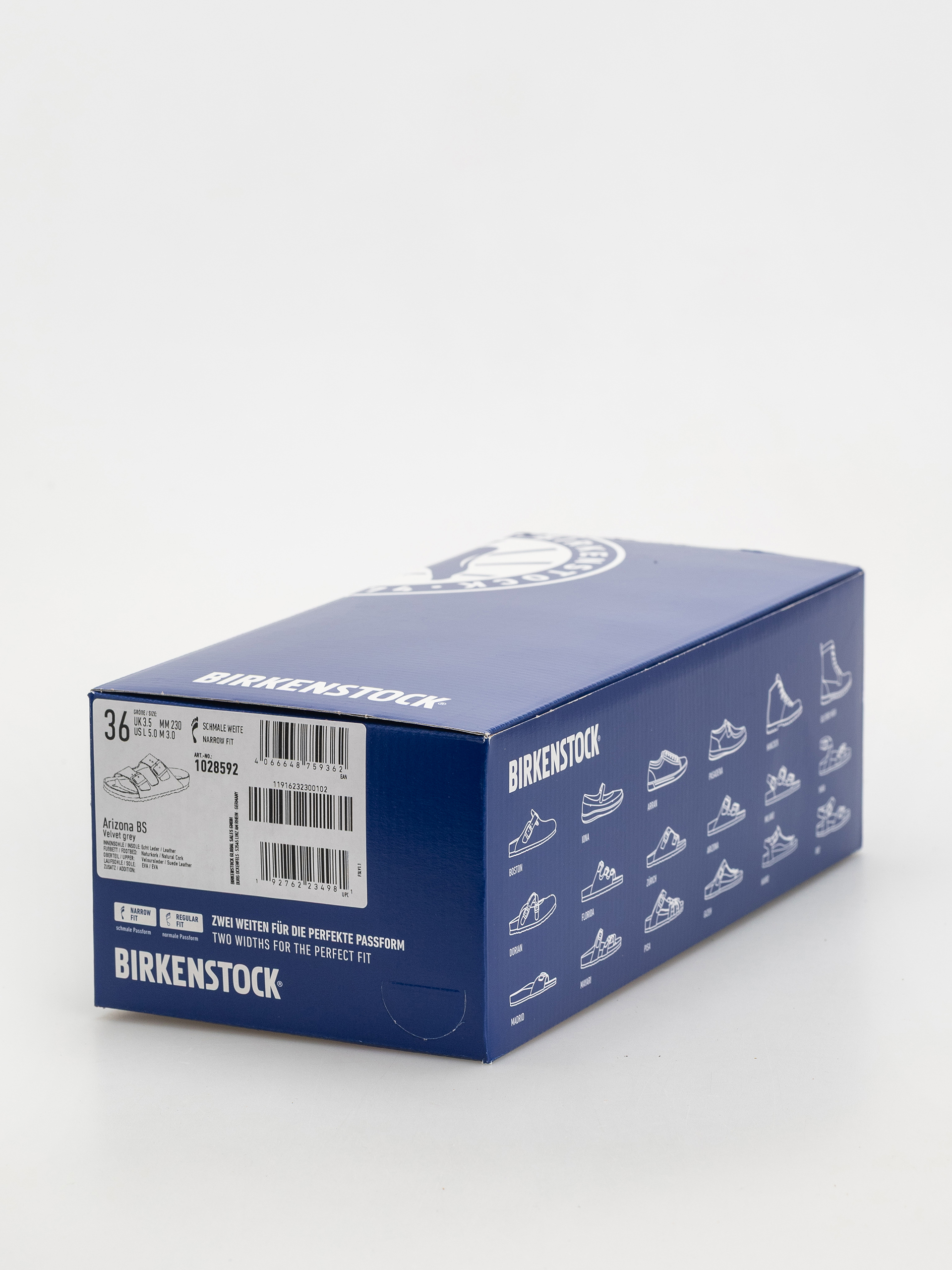 Чехли Birkenstock Arizona Suede Leather Narrow Wmn (velvet grey)