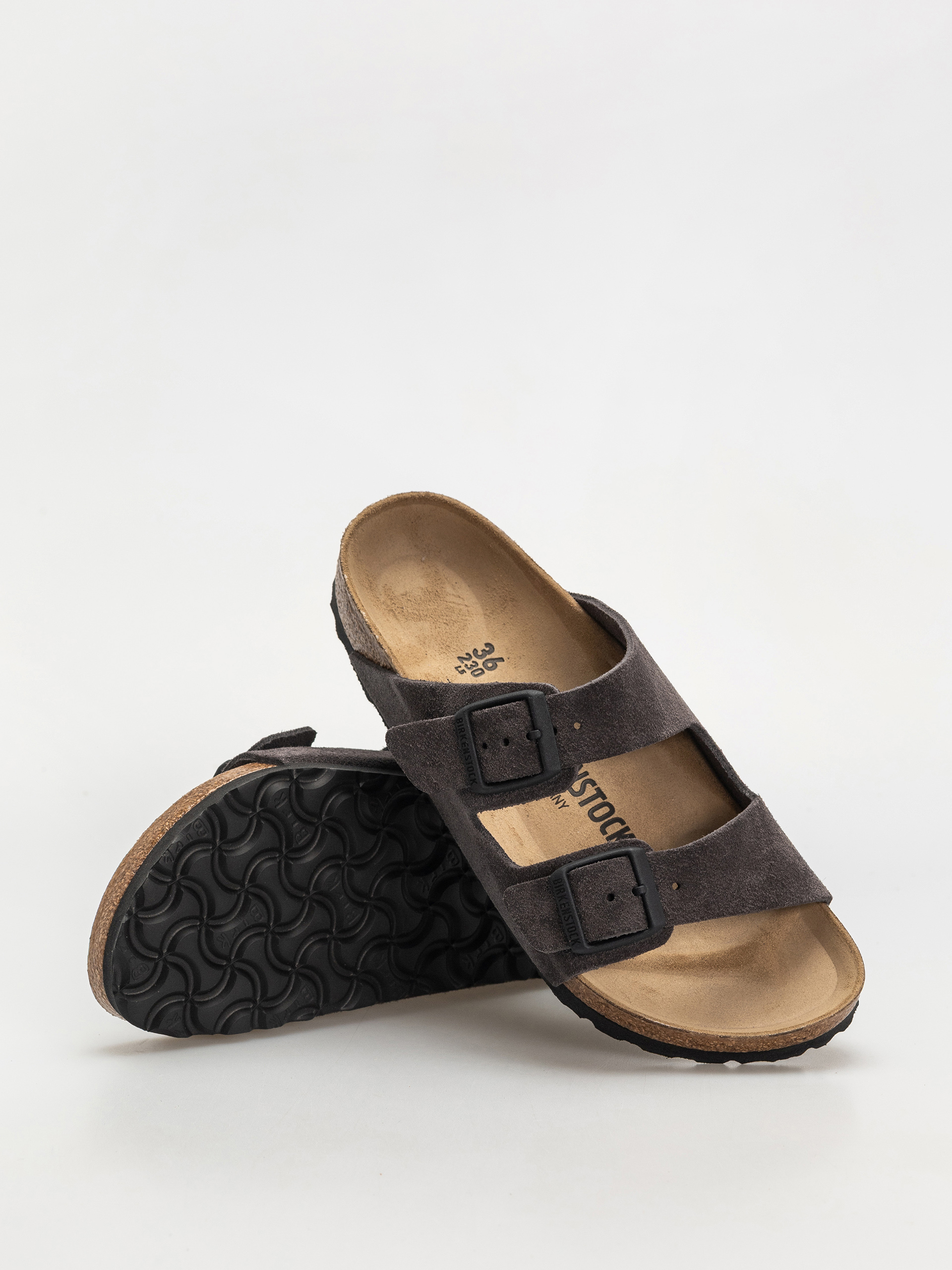 Чехли Birkenstock Arizona Suede Leather Narrow Wmn (velvet grey)