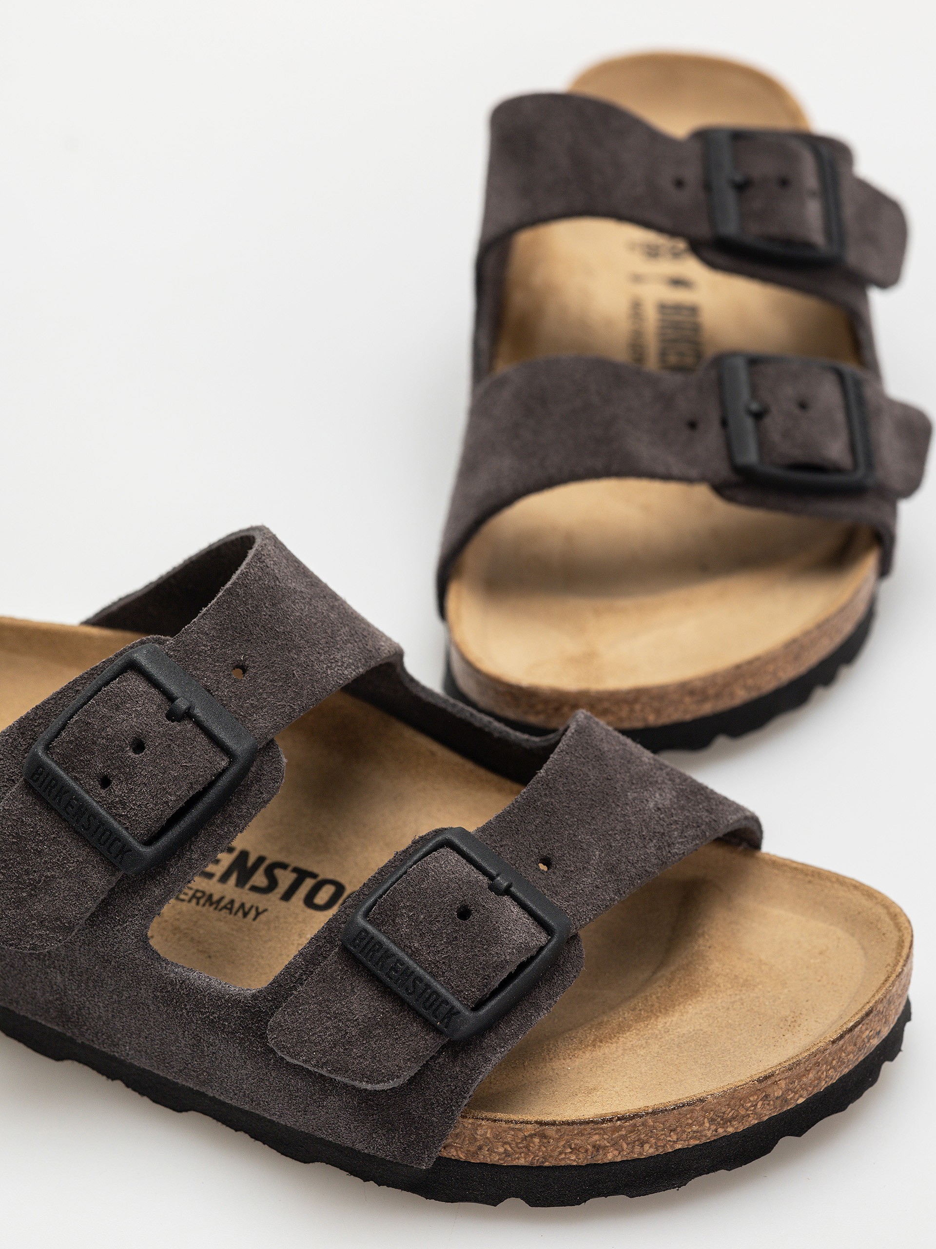 Чехли Birkenstock Arizona Suede Leather Narrow Wmn (velvet grey)