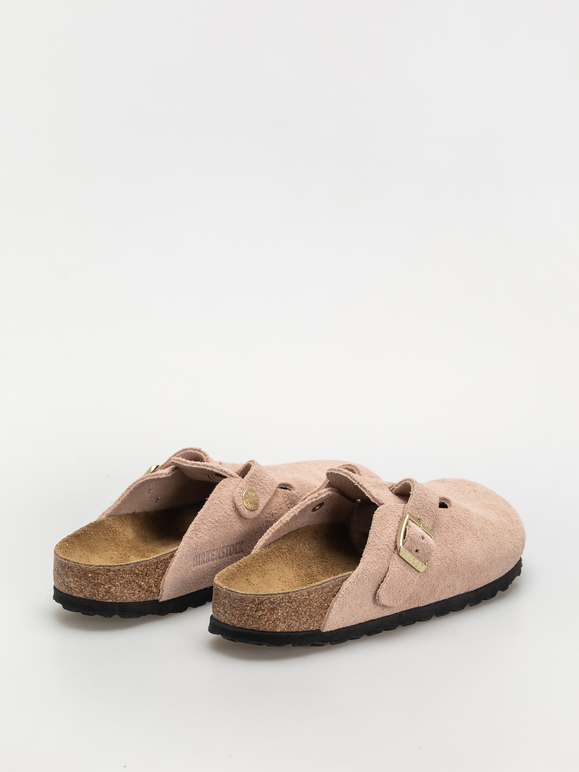 Чехли Birkenstock Boston Suede Leather Narrow Wmn (light rose)