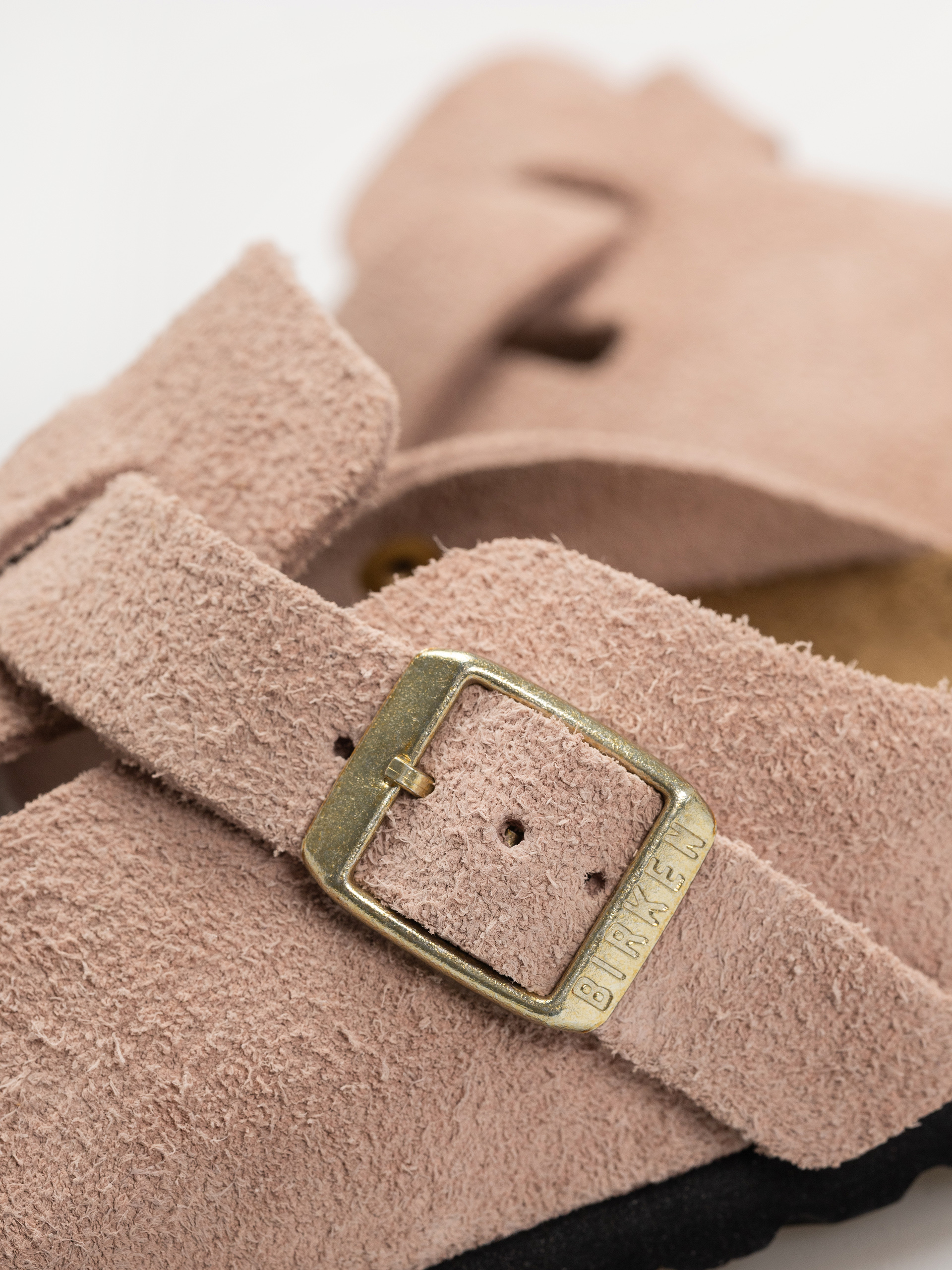 Чехли Birkenstock Boston Suede Leather Narrow Wmn (light rose)