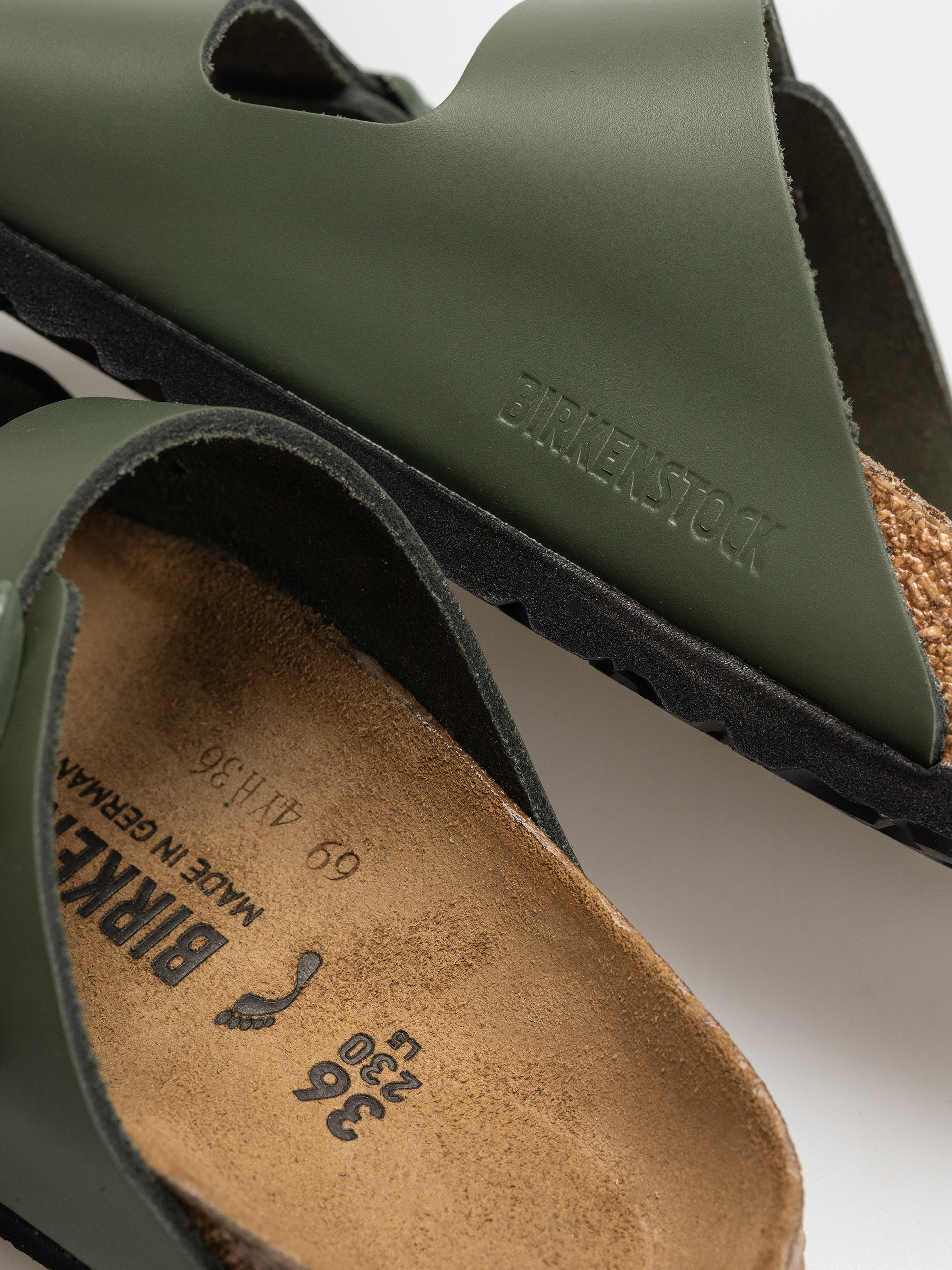 Чехли Birkenstock Arizona Natural Leather Narrow Wmn (thyme)