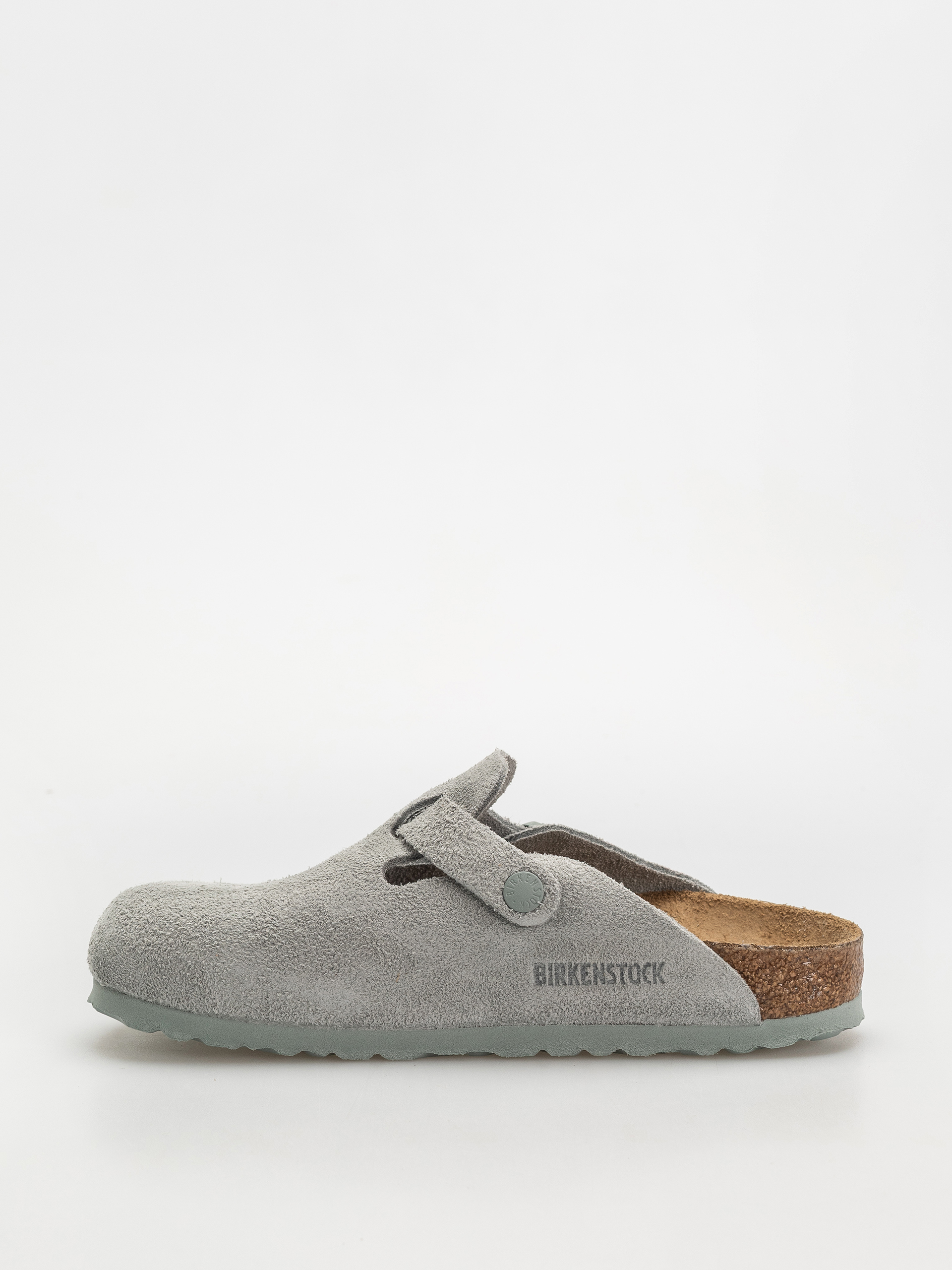 Чехли Birkenstock Boston Suede Leather Narrow Wmn (pure sage)