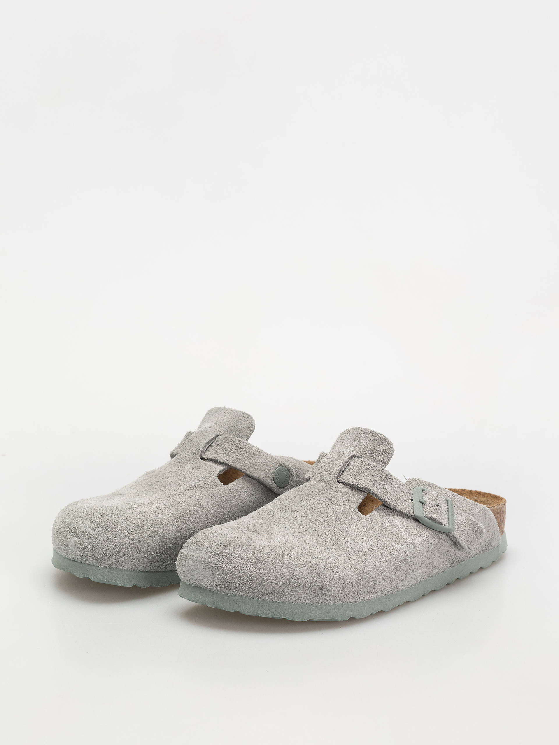 Чехли Birkenstock Boston Suede Leather Narrow Wmn (pure sage)
