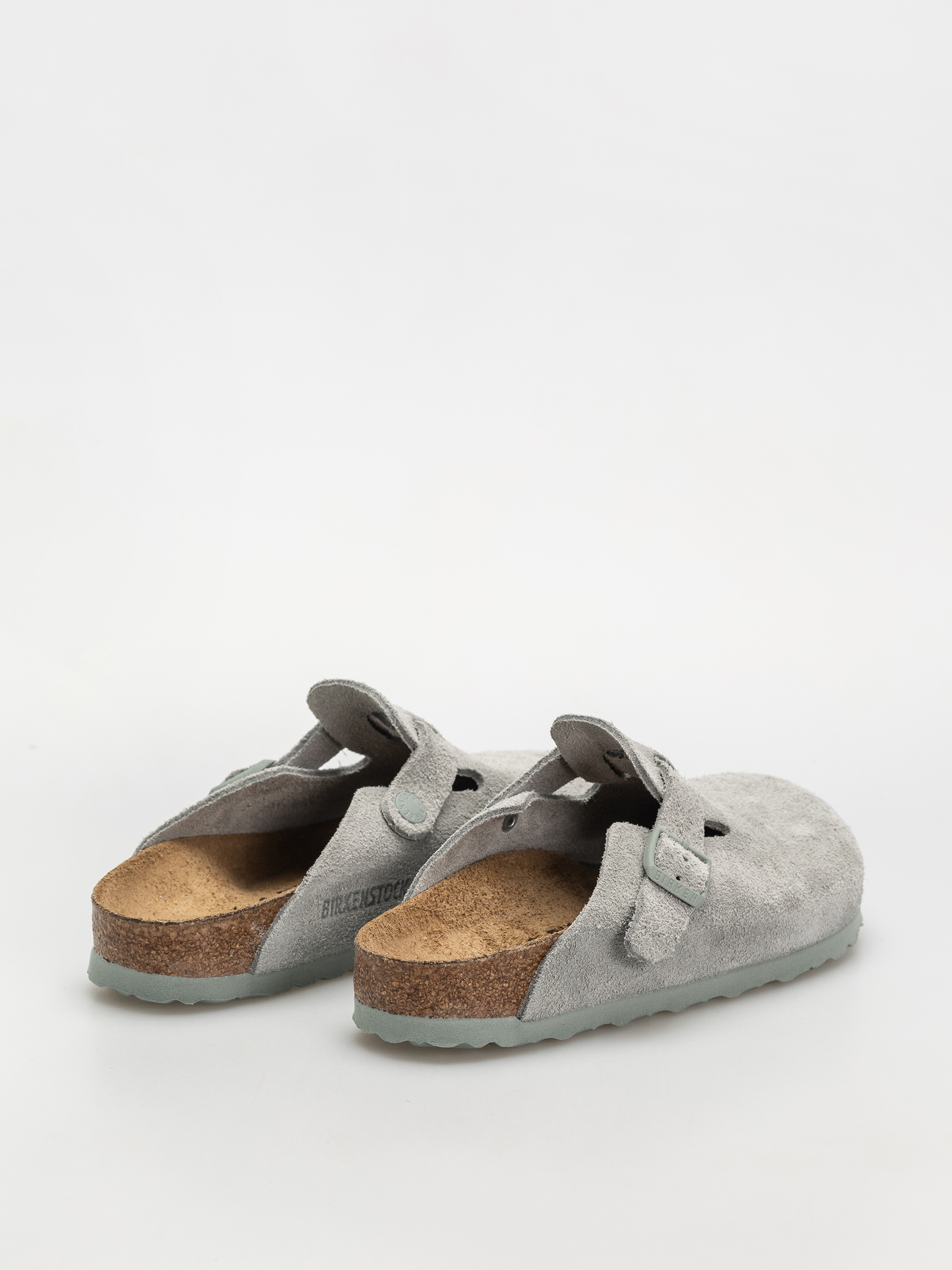 Чехли Birkenstock Boston Suede Leather Narrow Wmn (pure sage)