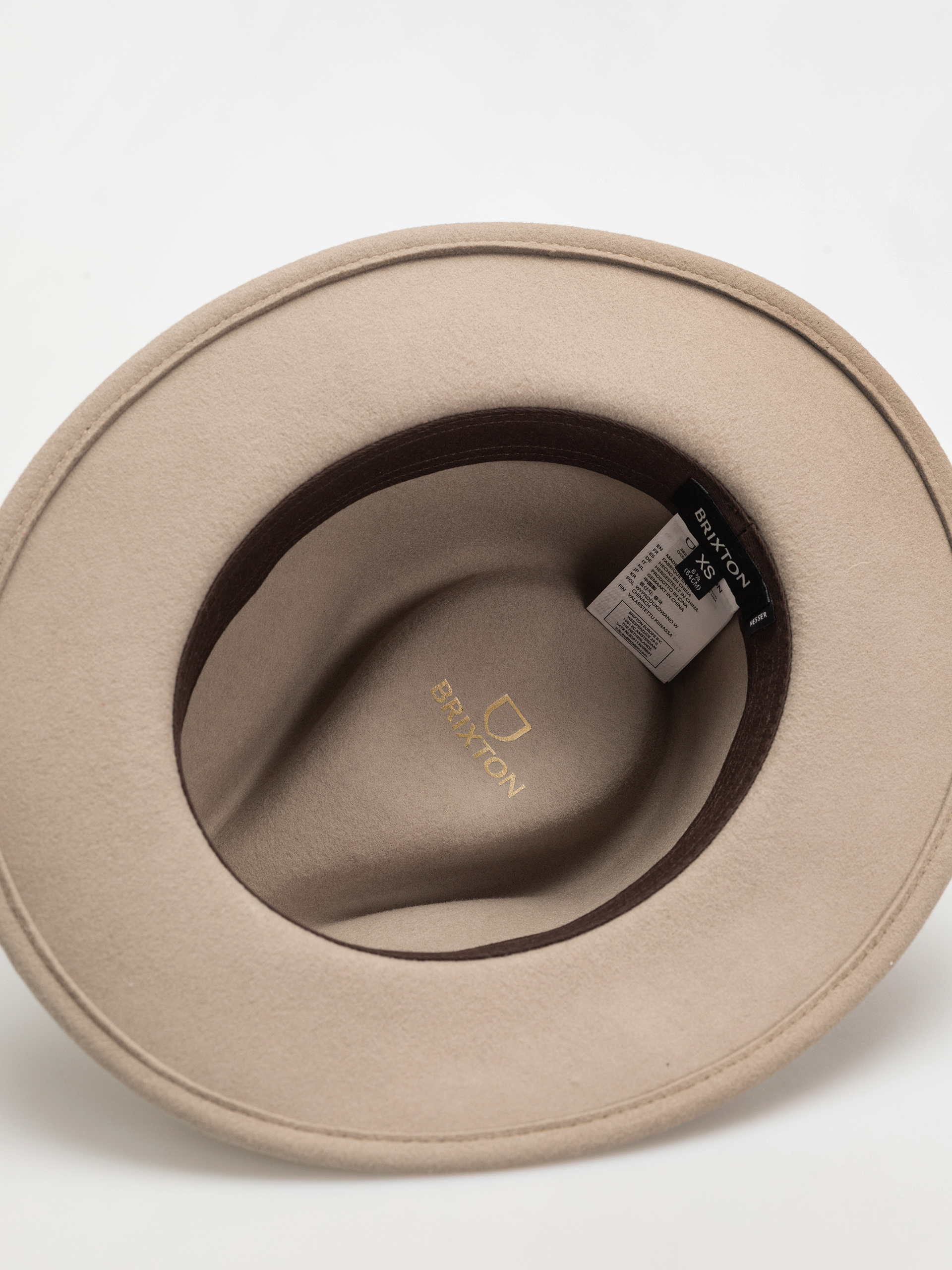 Шапка с периферия Brixton Messer Fedora (light tan)