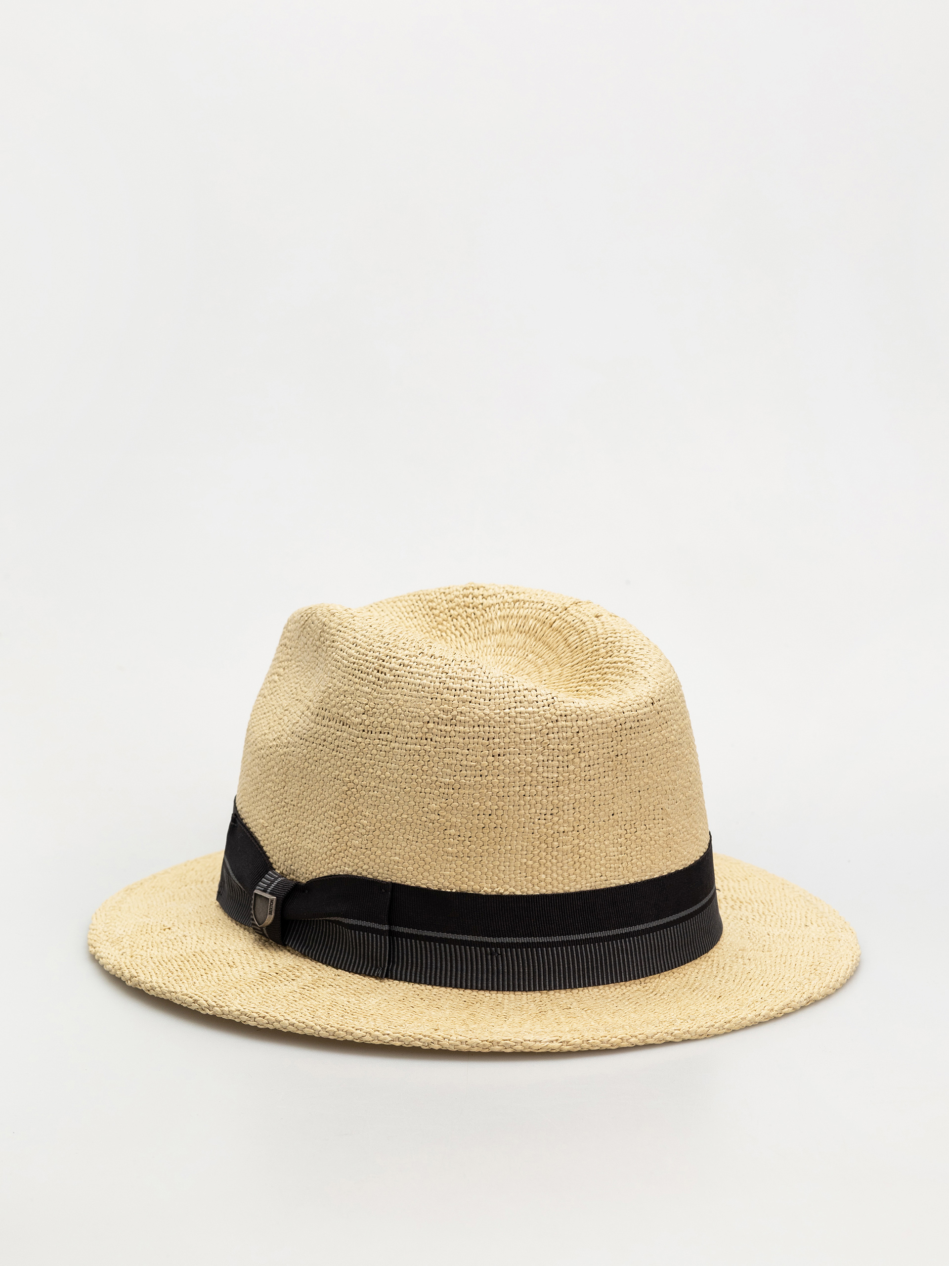 Шапка с периферия Brixton Roma Straw Fedora (natural/black)