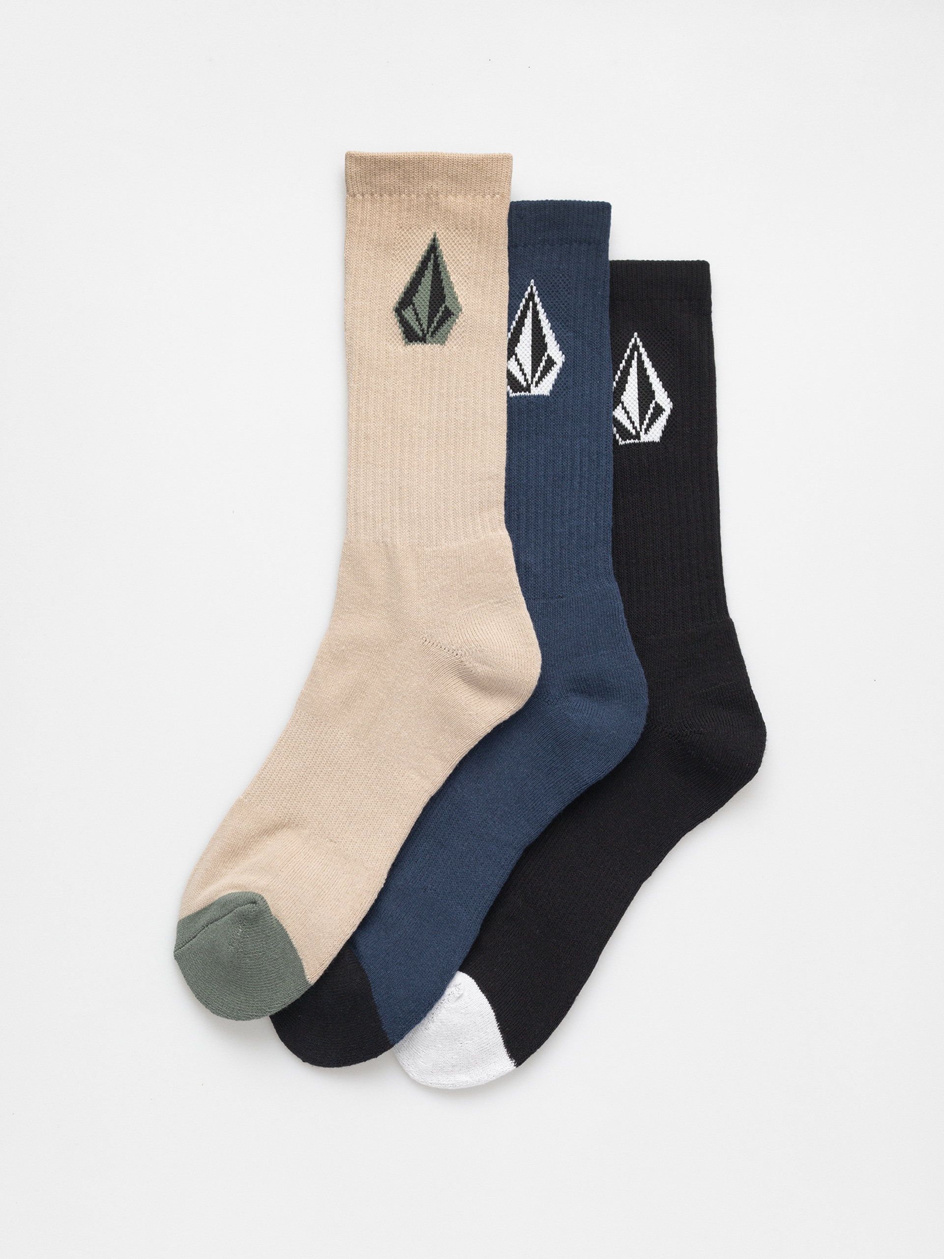 Чорапи Volcom Full Stone Mix 3Pk (pale khaki)