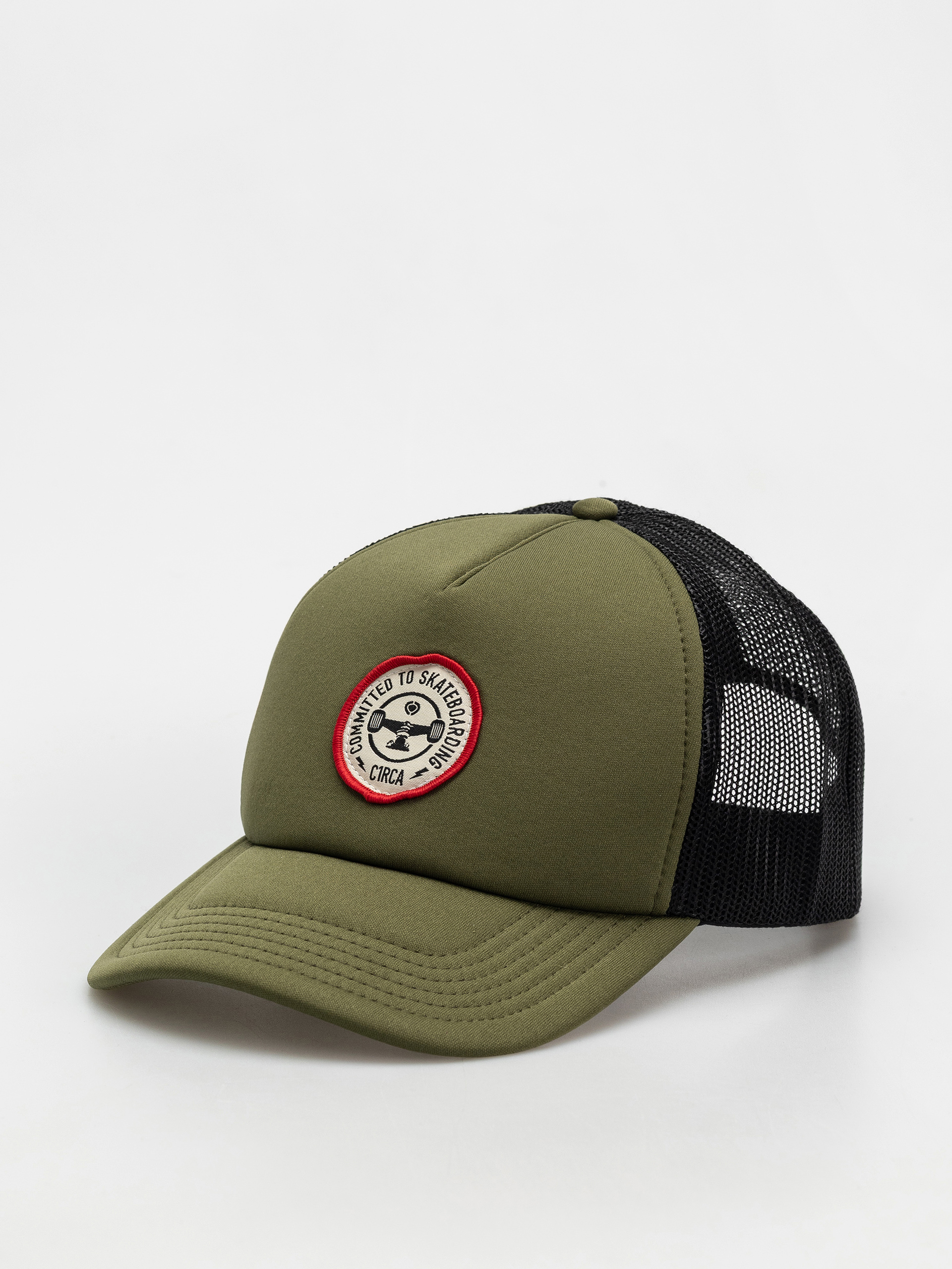 u0428u0430u043fu043au0430 u0441 u043au043eu0437u0438u0440u043au0430 Circa C1rcle Trucker (military/red)