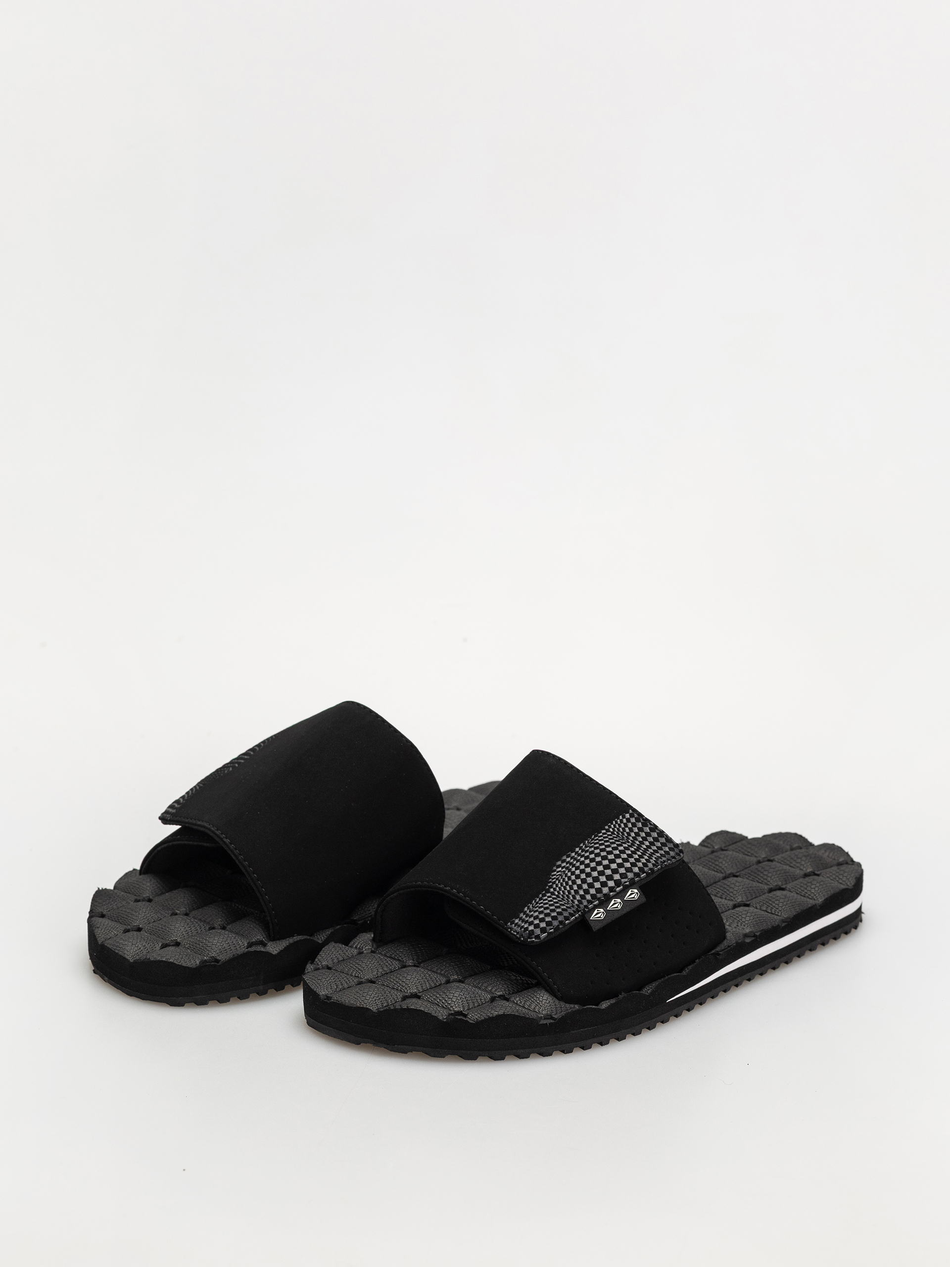 Джапанки Volcom Recliner Slide (black white)