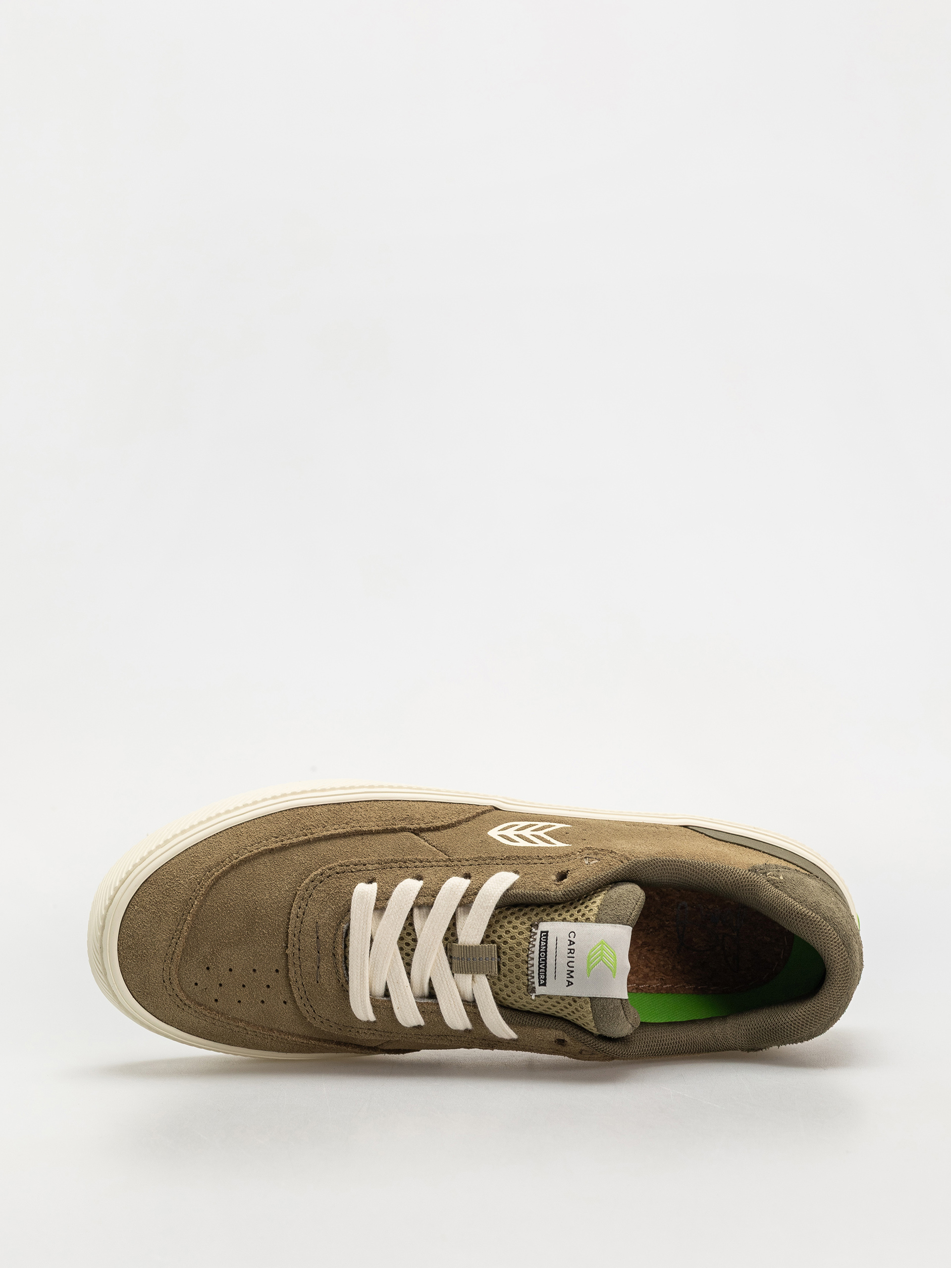 Обувки Cariuma Luan Pro Wmn (olive green suede ivory logo burnt olive)