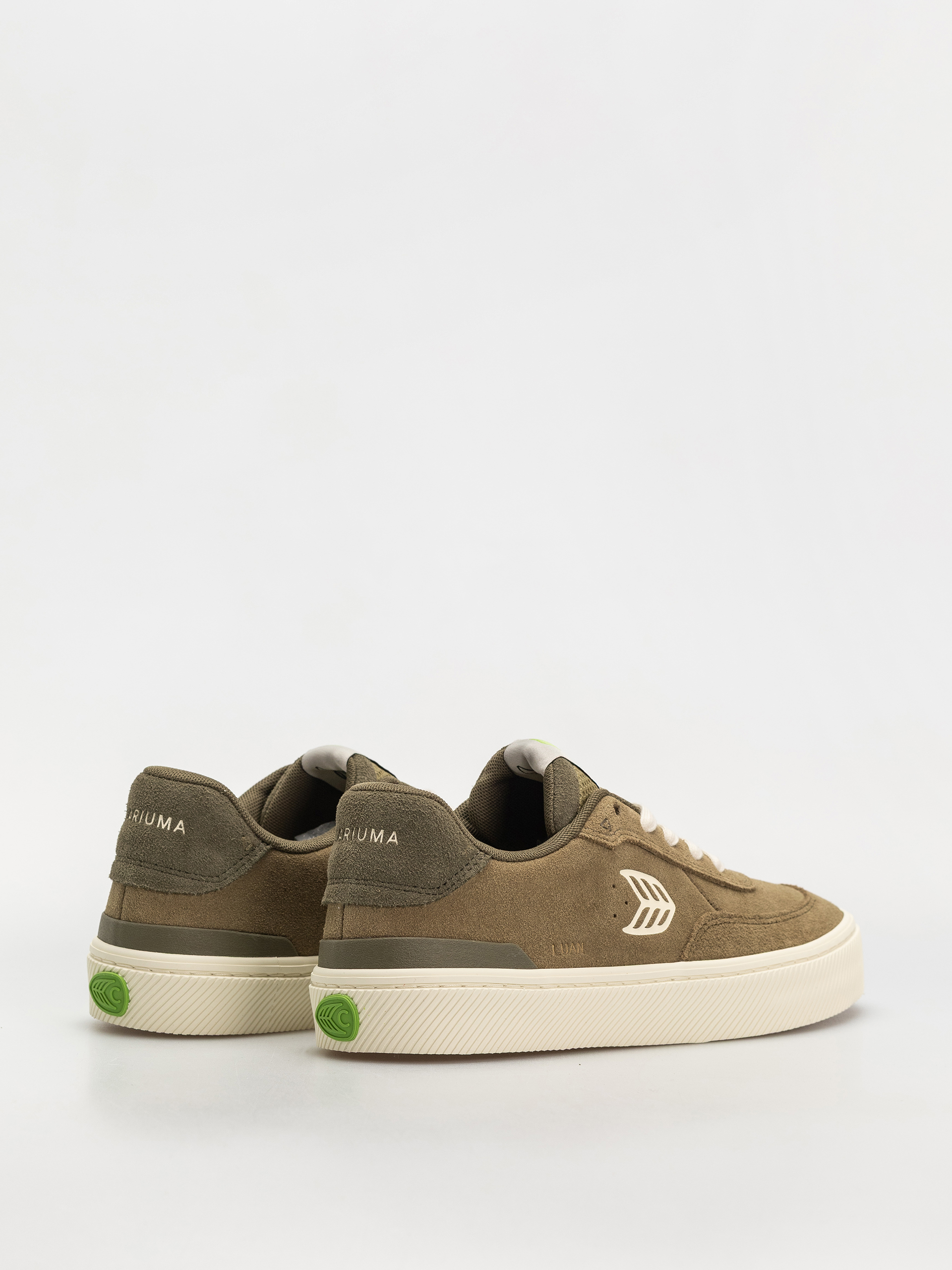 Обувки Cariuma Luan Pro Wmn (olive green suede ivory logo burnt olive)