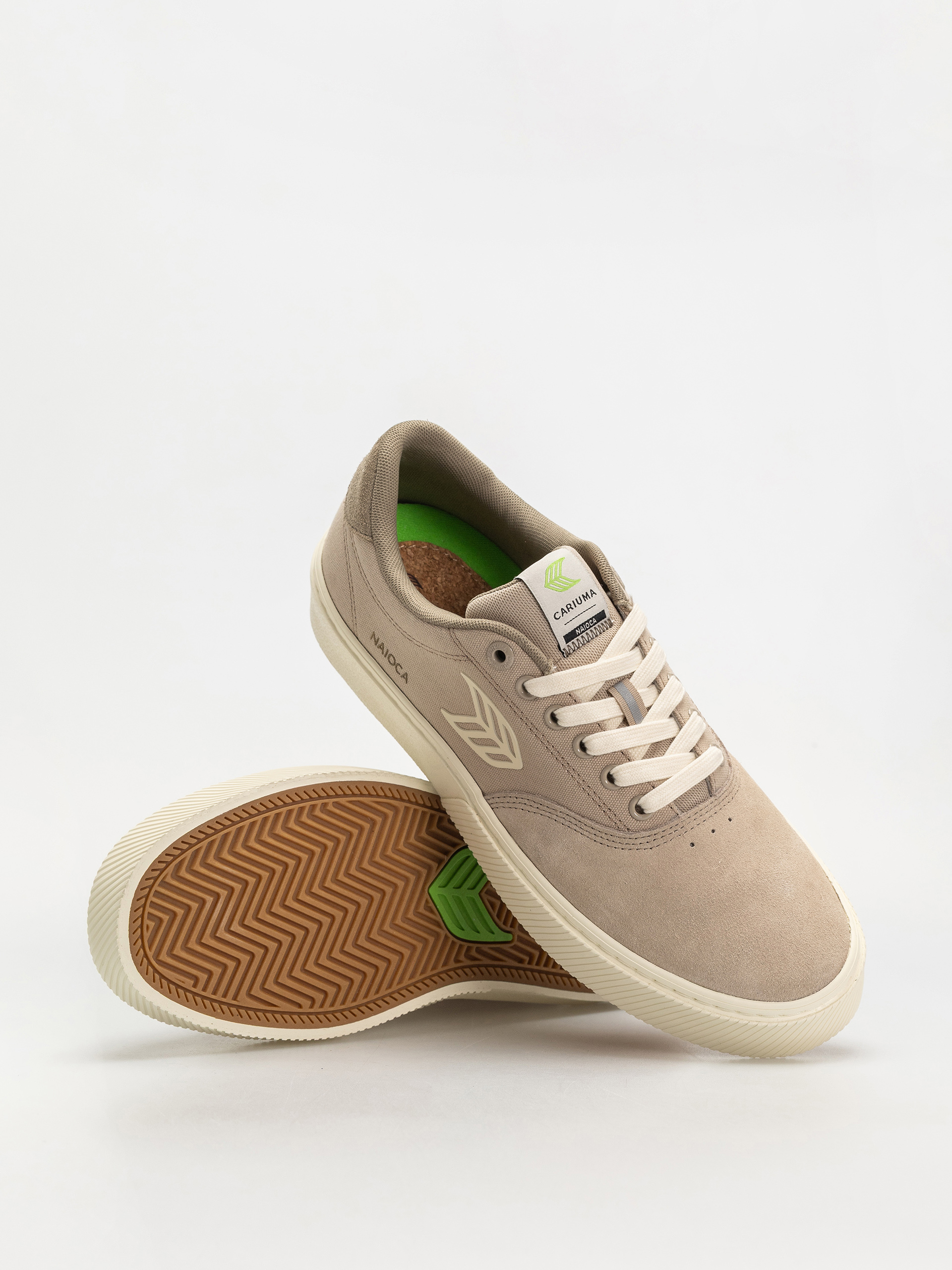 Обувки Cariuma Naioca Pro (plaza taupe suede and canvas ivory logo laurel oak)