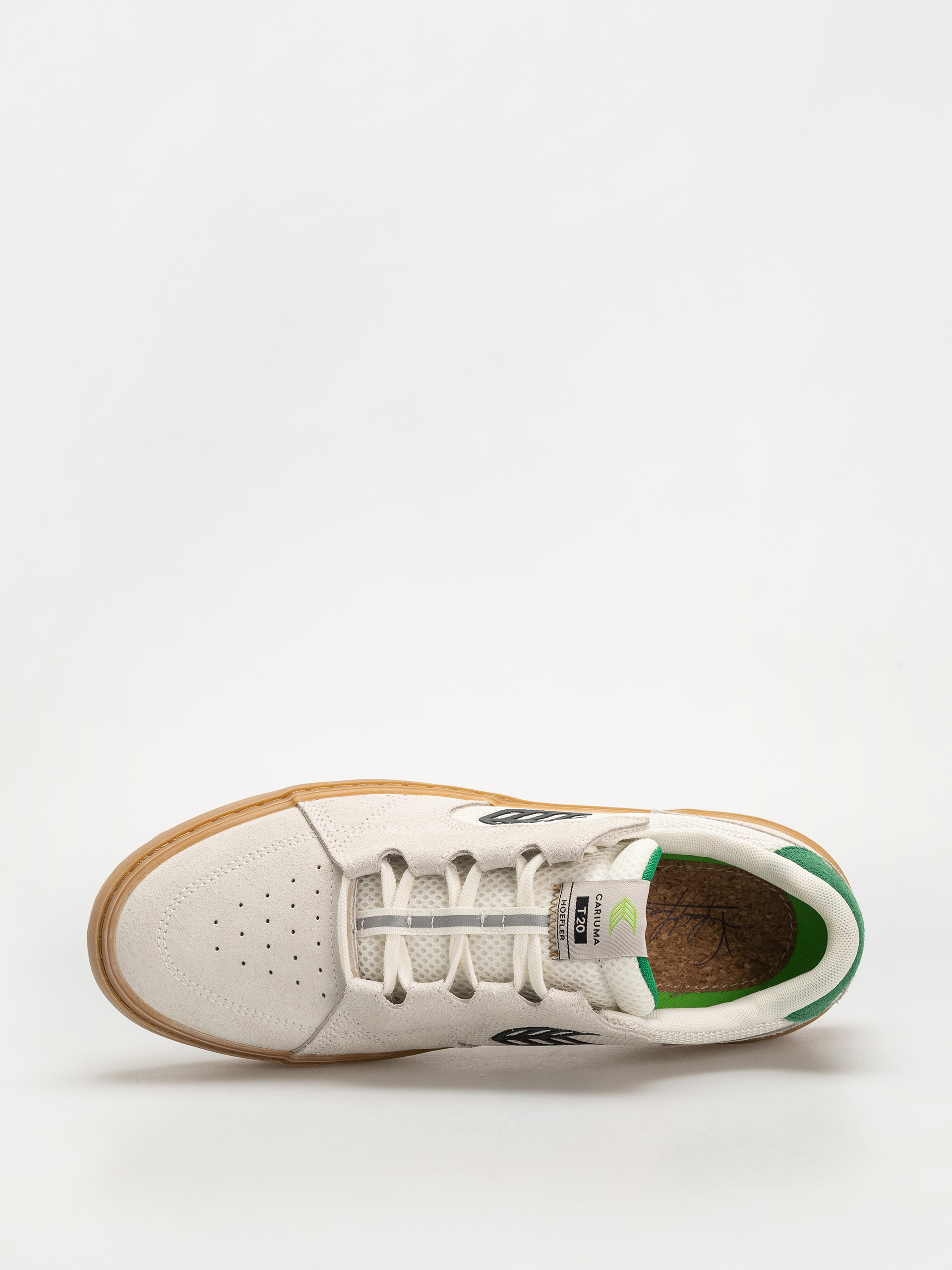 Обувки Cariuma T20 Pro (gum smoke white suede and mesh black logo green)