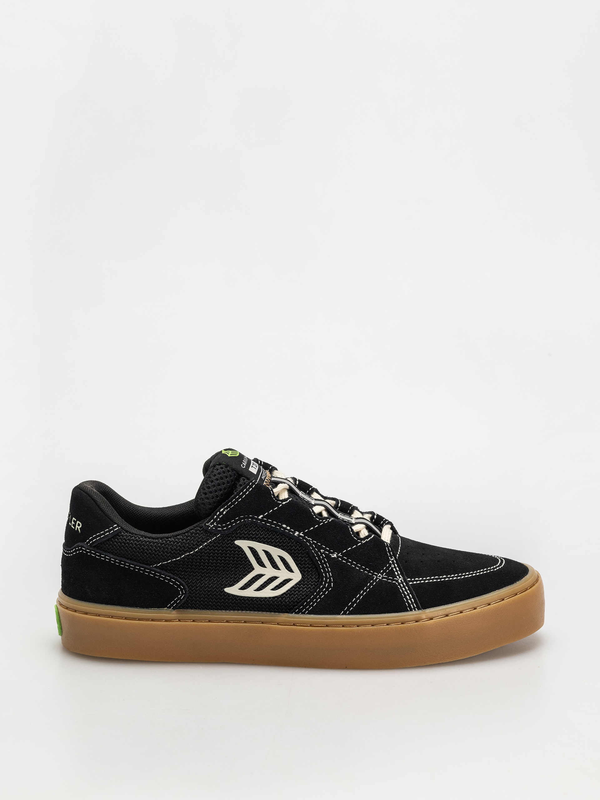 u041eu0431u0443u0432u043au0438 Cariuma T20 Pro (gum black suede and mesh ivory logo contrast thread)