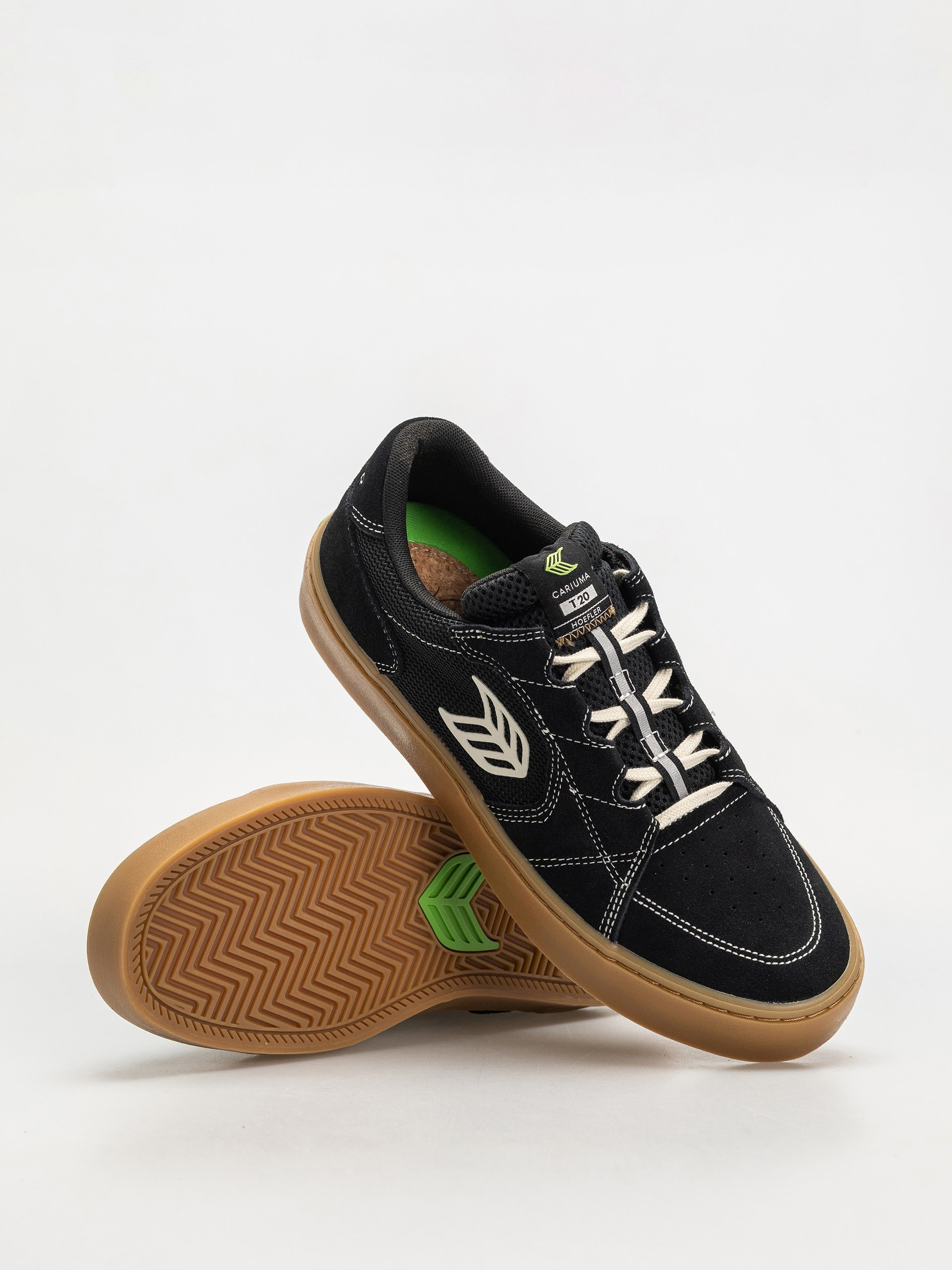Обувки Cariuma T20 Pro (gum black suede and mesh ivory logo contrast thread)