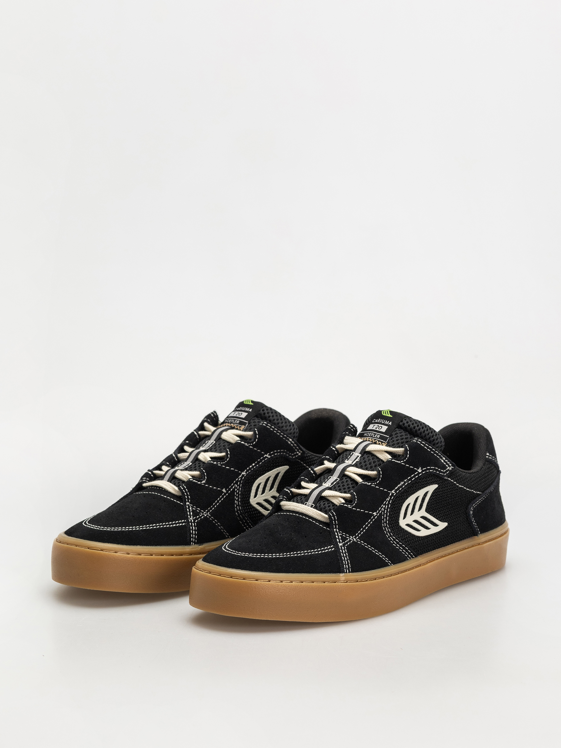 Обувки Cariuma T20 Pro (gum black suede and mesh ivory logo contrast thread)