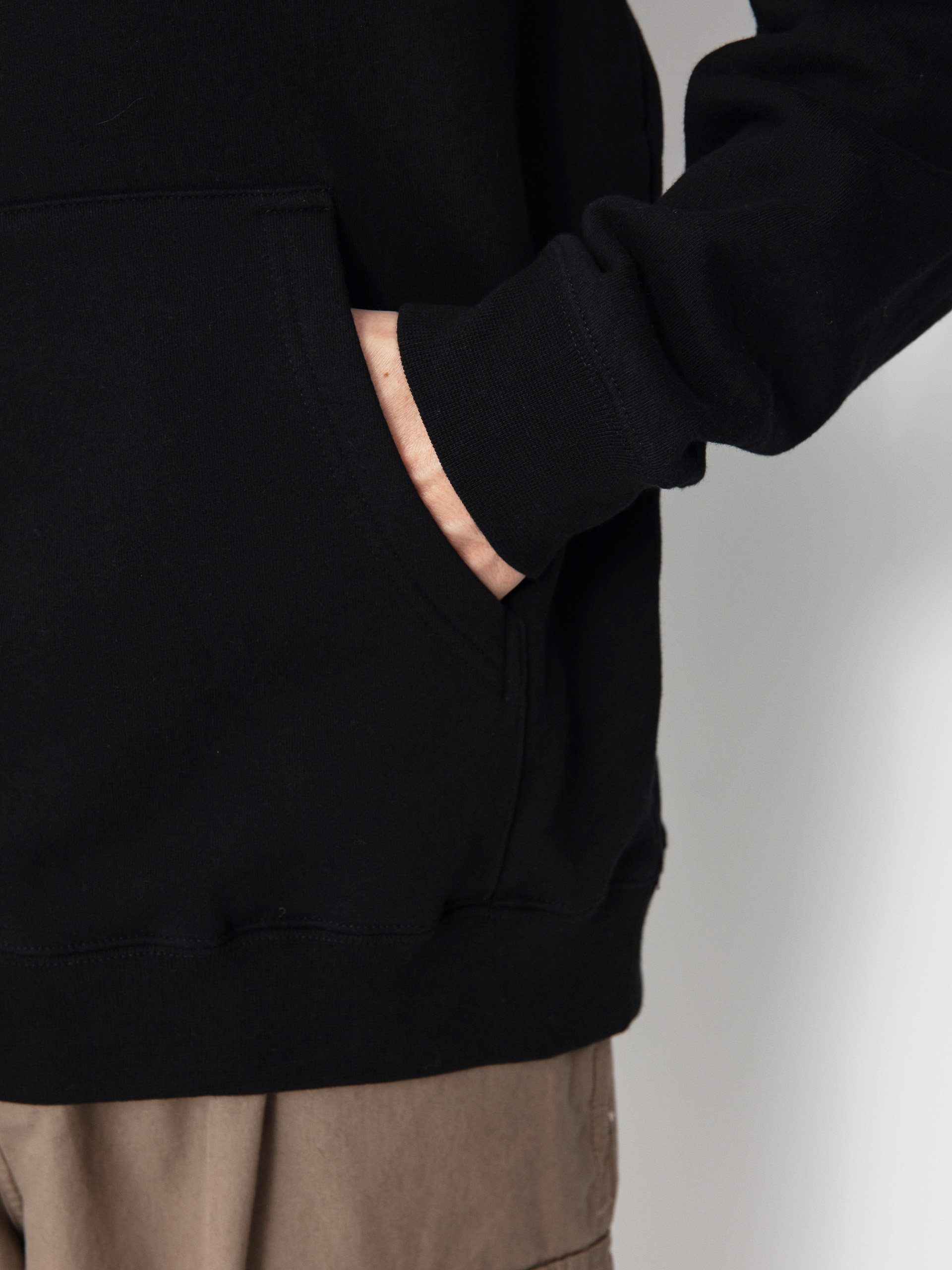 Суитшърт с качулка Real Outsider HD (black)