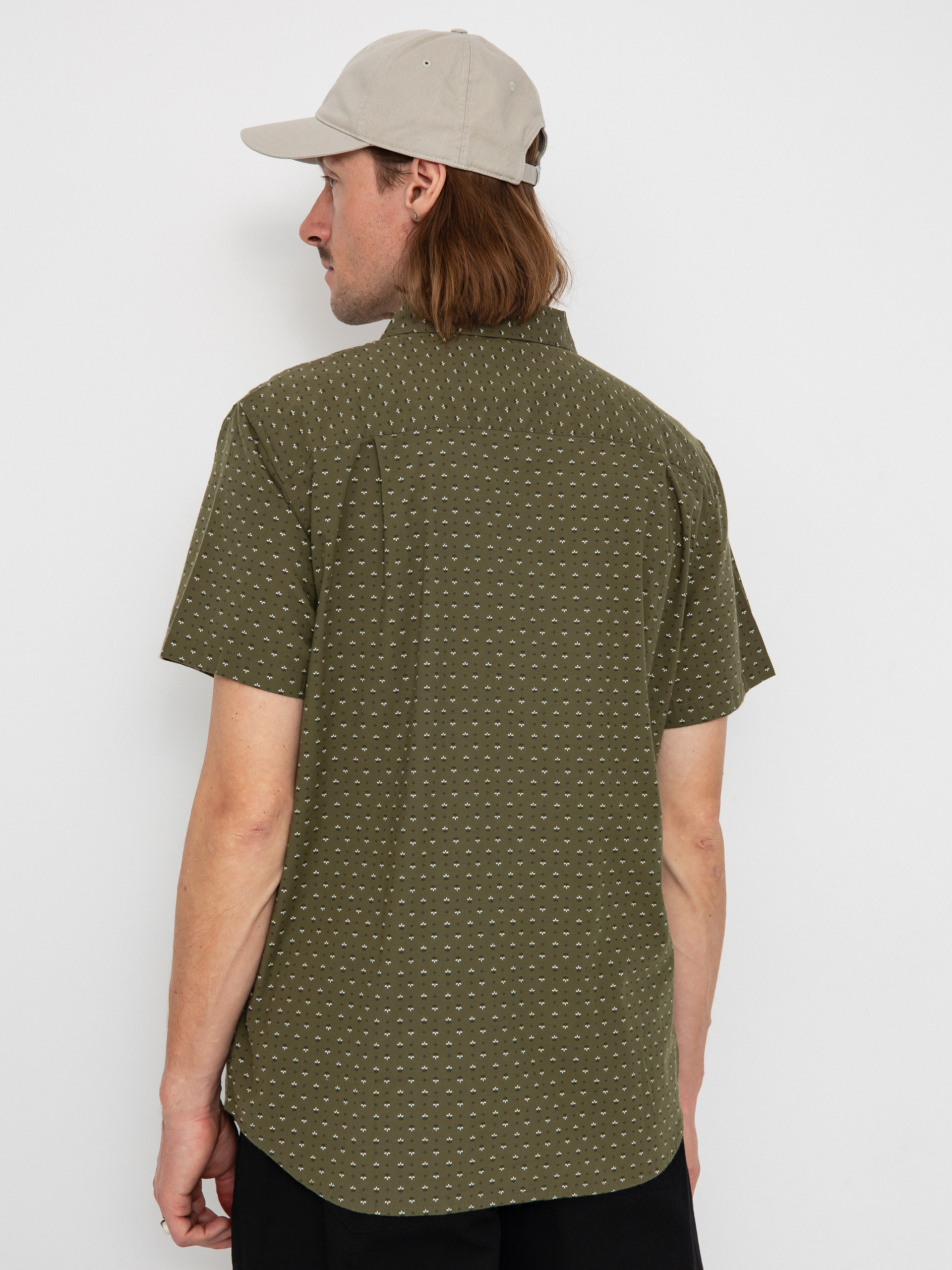 Риза Brixton Charter Print (ivy green/micro floral)