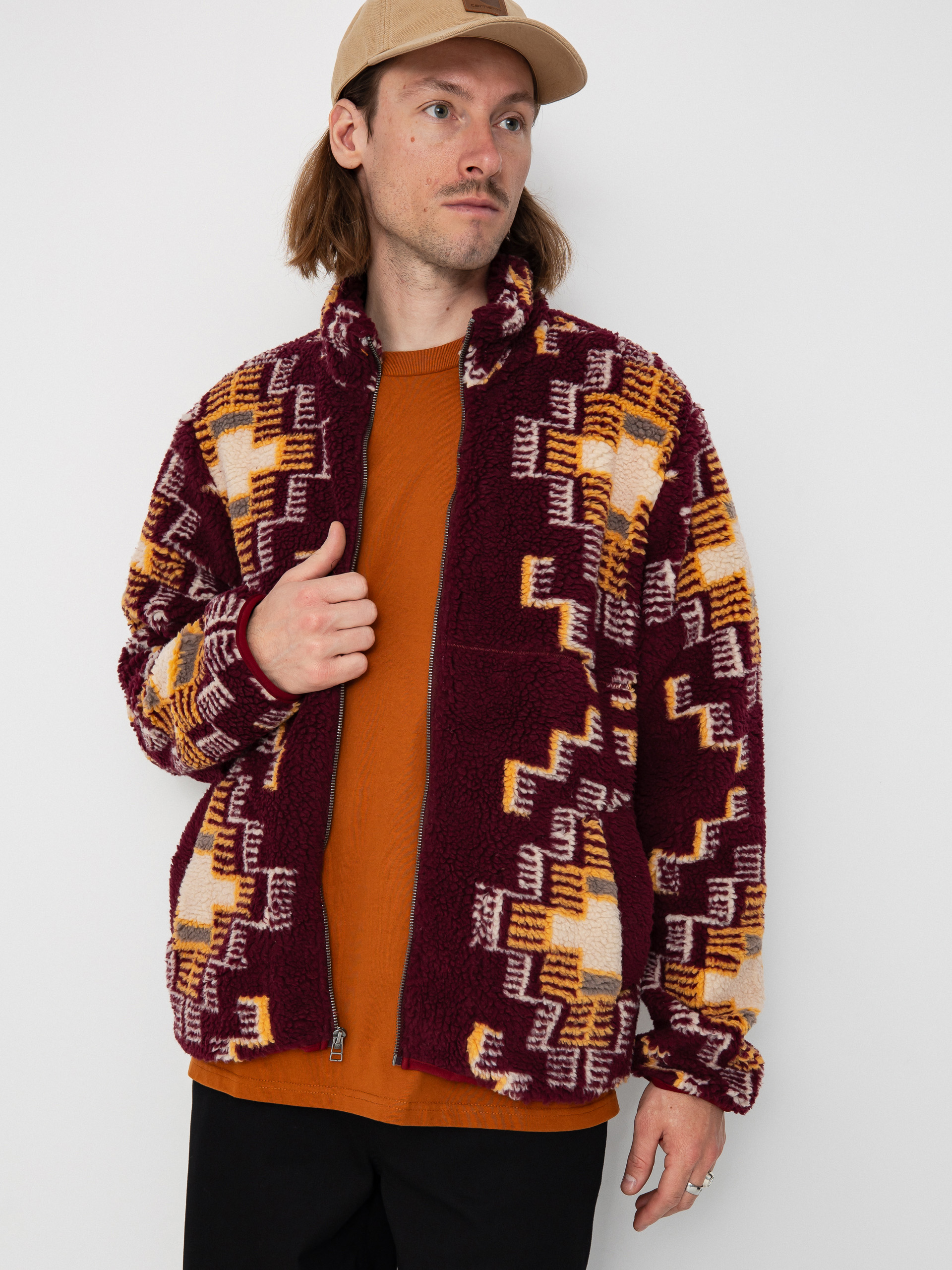 Яке Brixton Arctic Fleece Mock Neck (light cabernet)