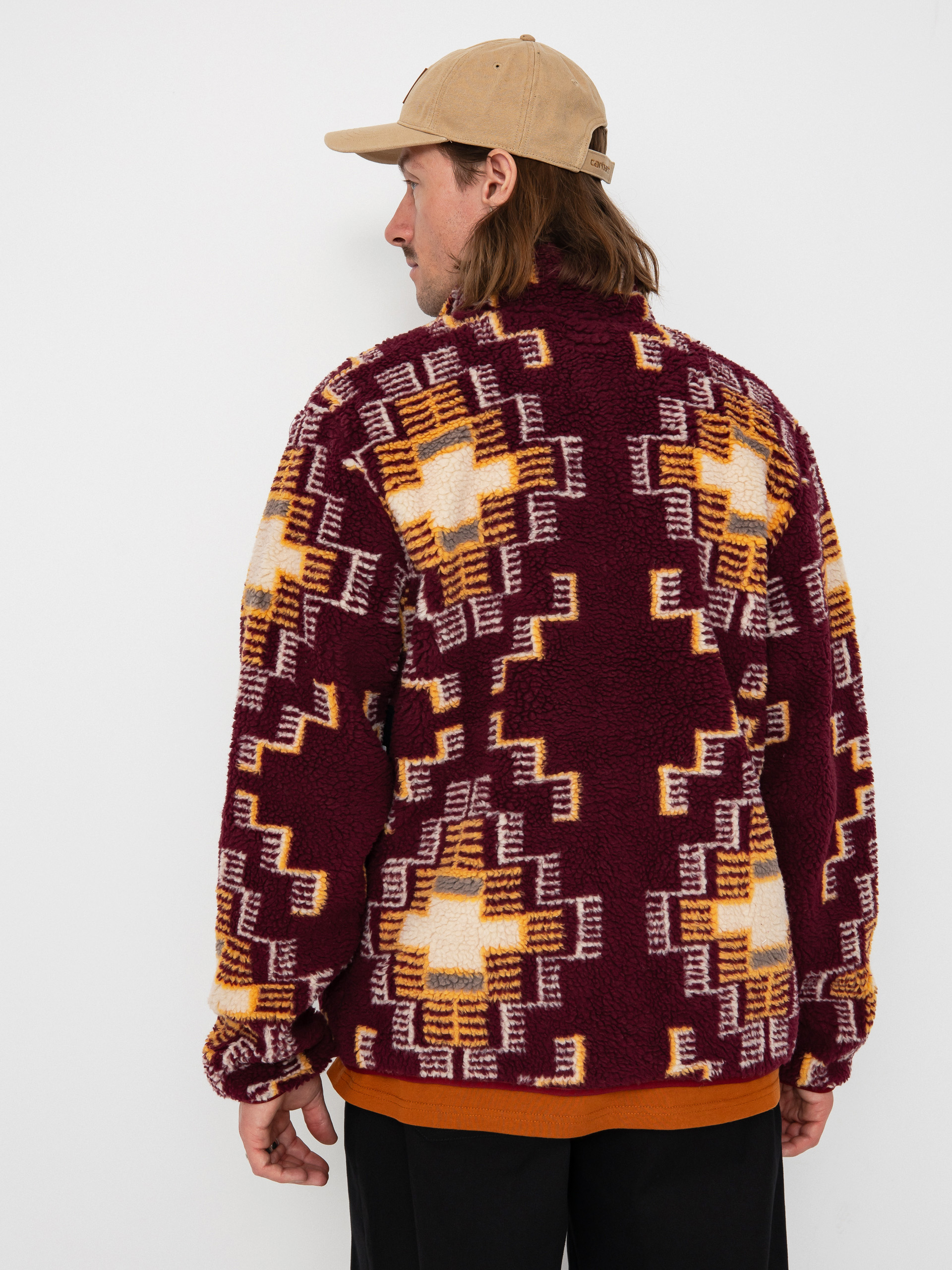 Яке Brixton Arctic Fleece Mock Neck (light cabernet)