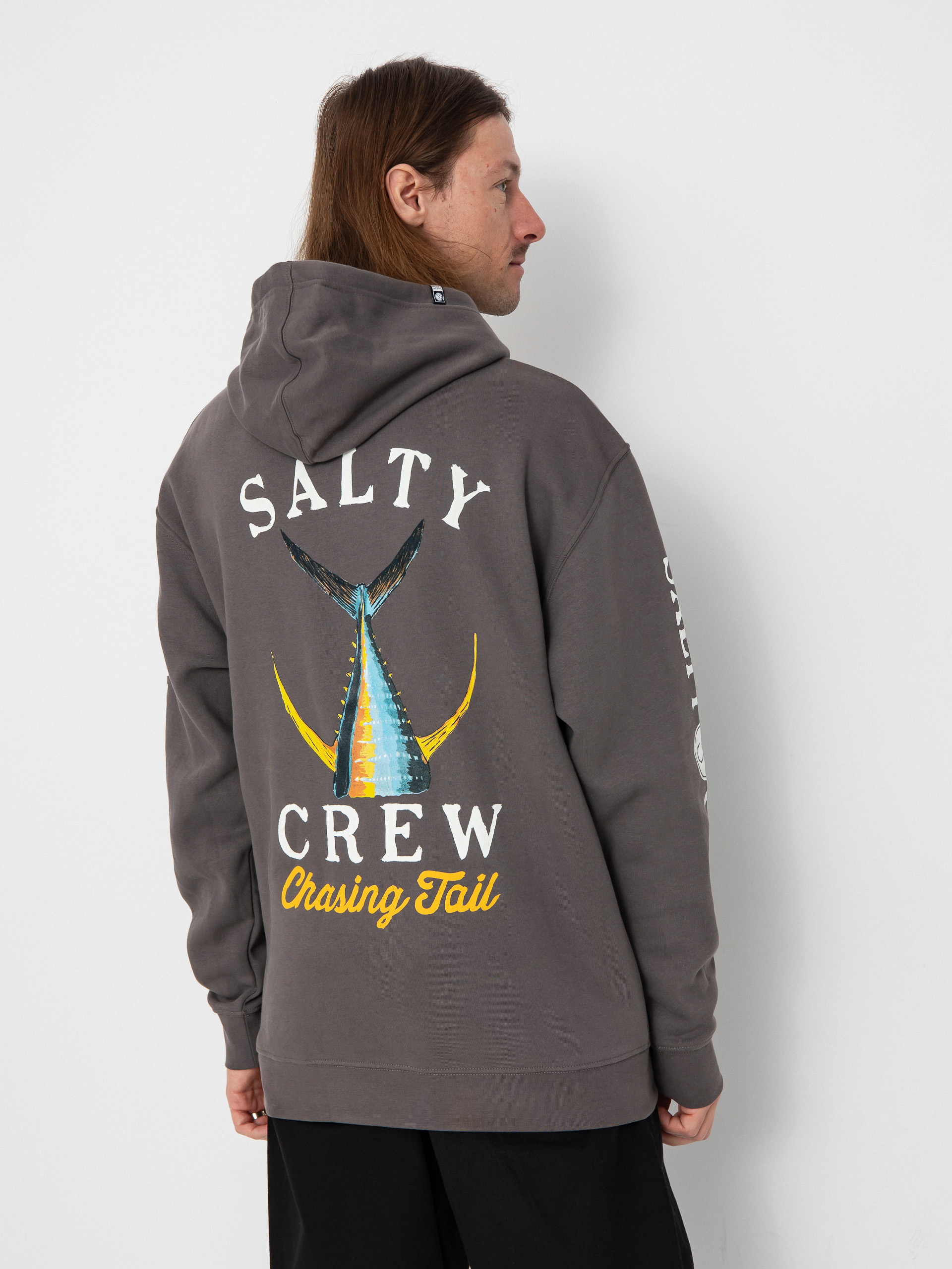 Суитшърт с качулка Salty Crew Tailed HD (charcoal)