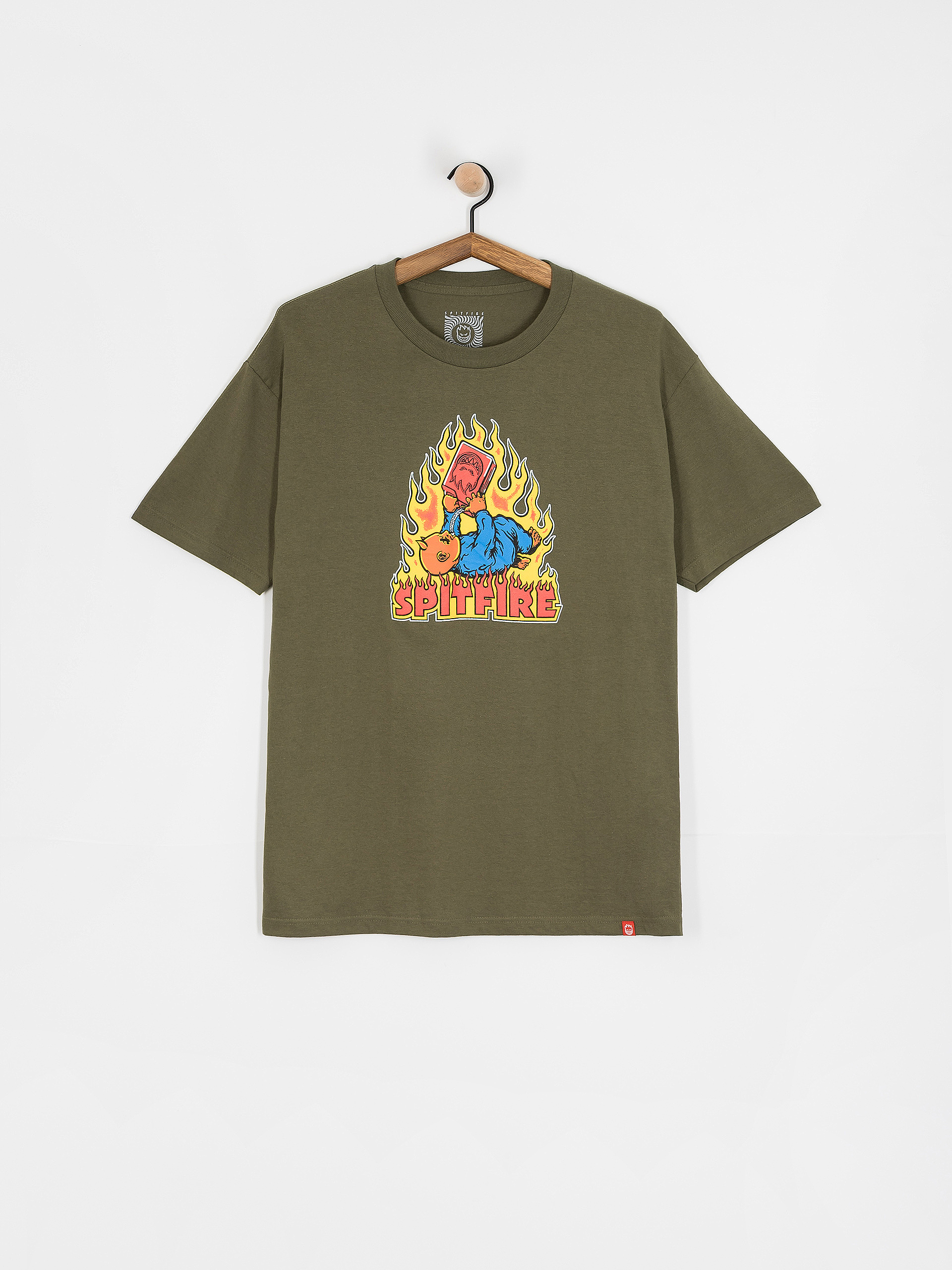 Тениска Spitfire Demonseed (military green/multi color print)