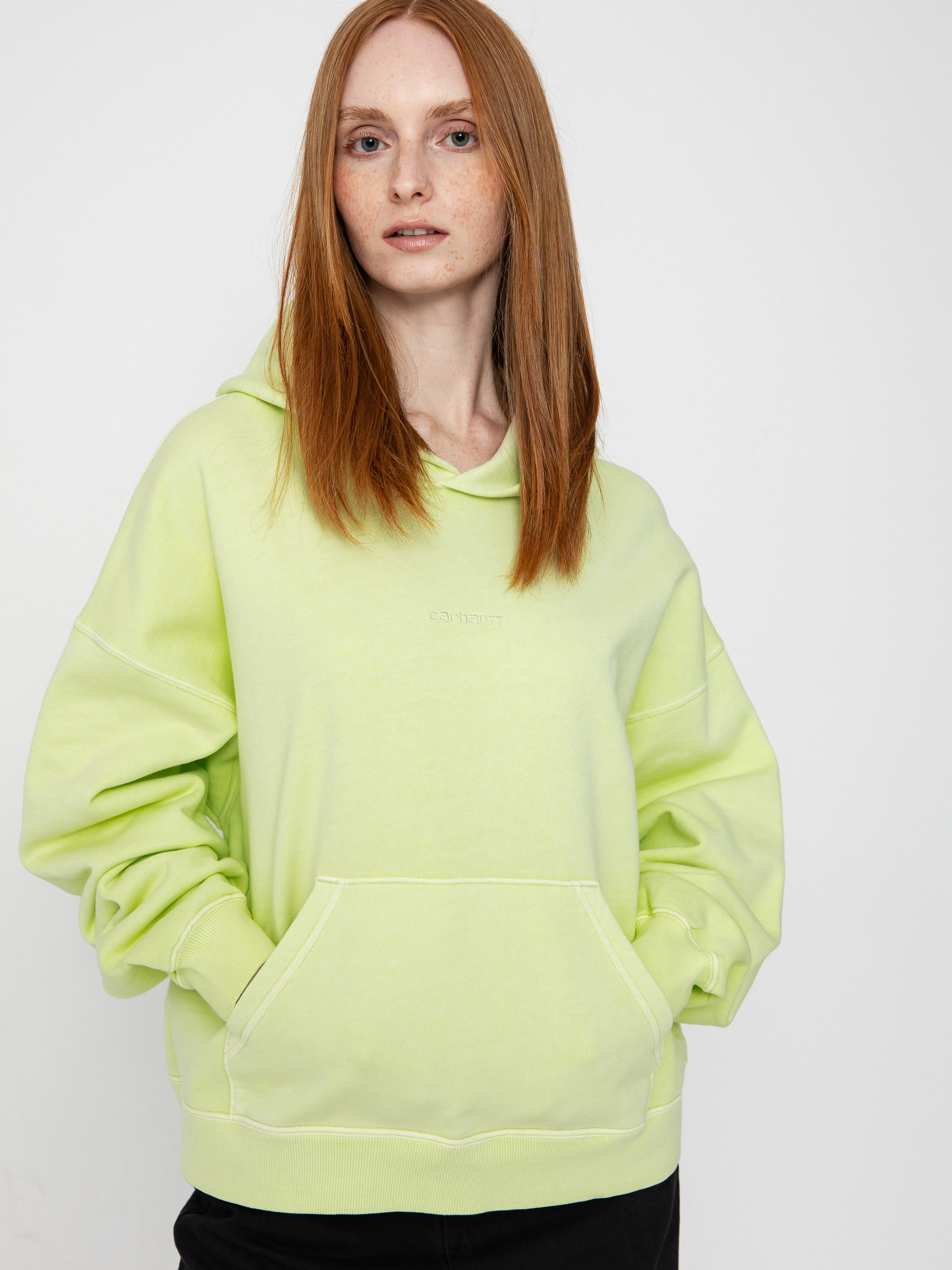 Суитшърт с качулка Carhartt WIP Benton HD Wmn (air green)