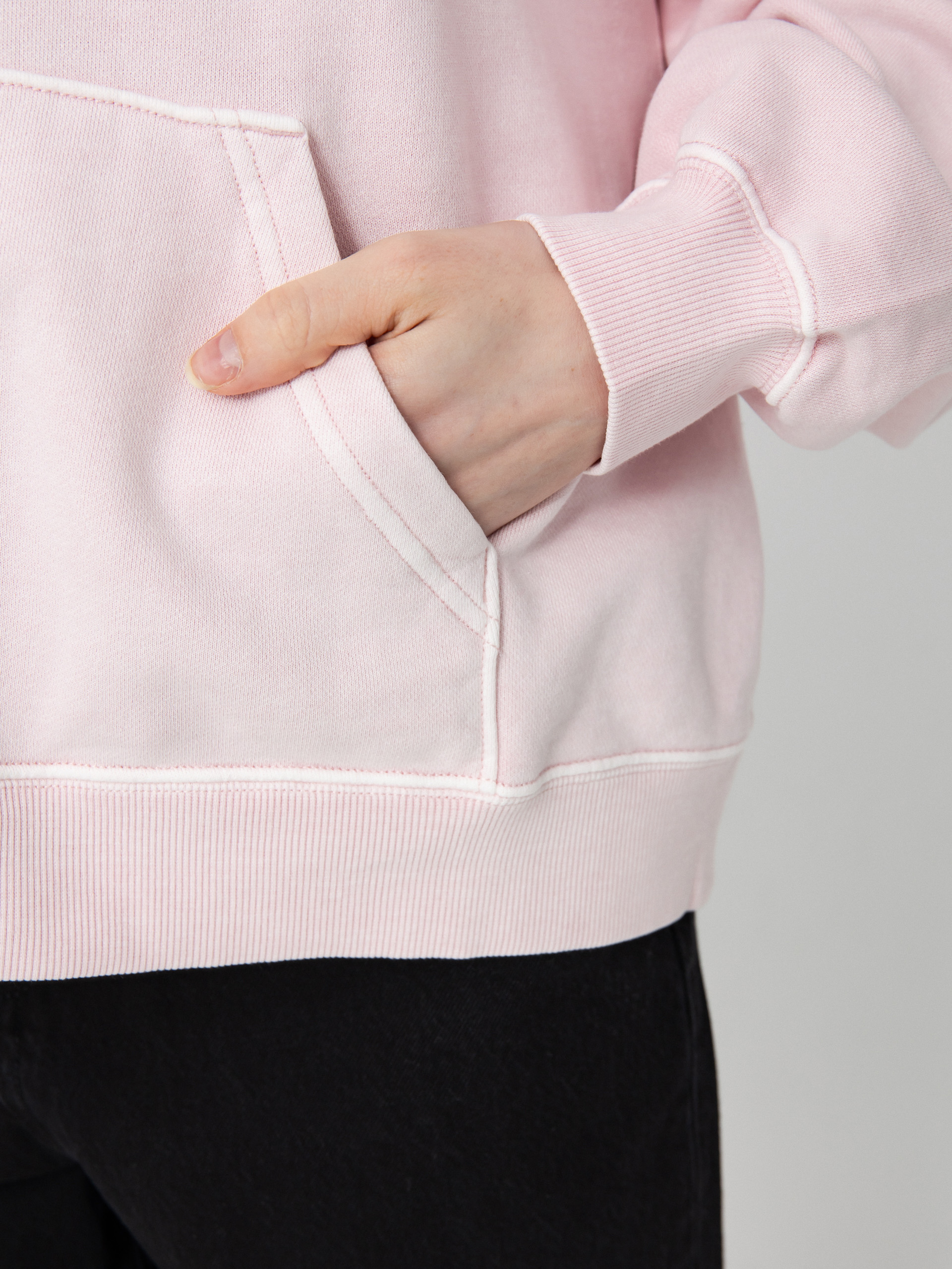 Суитшърт с качулка Carhartt WIP Benton HD Wmn (air pink)