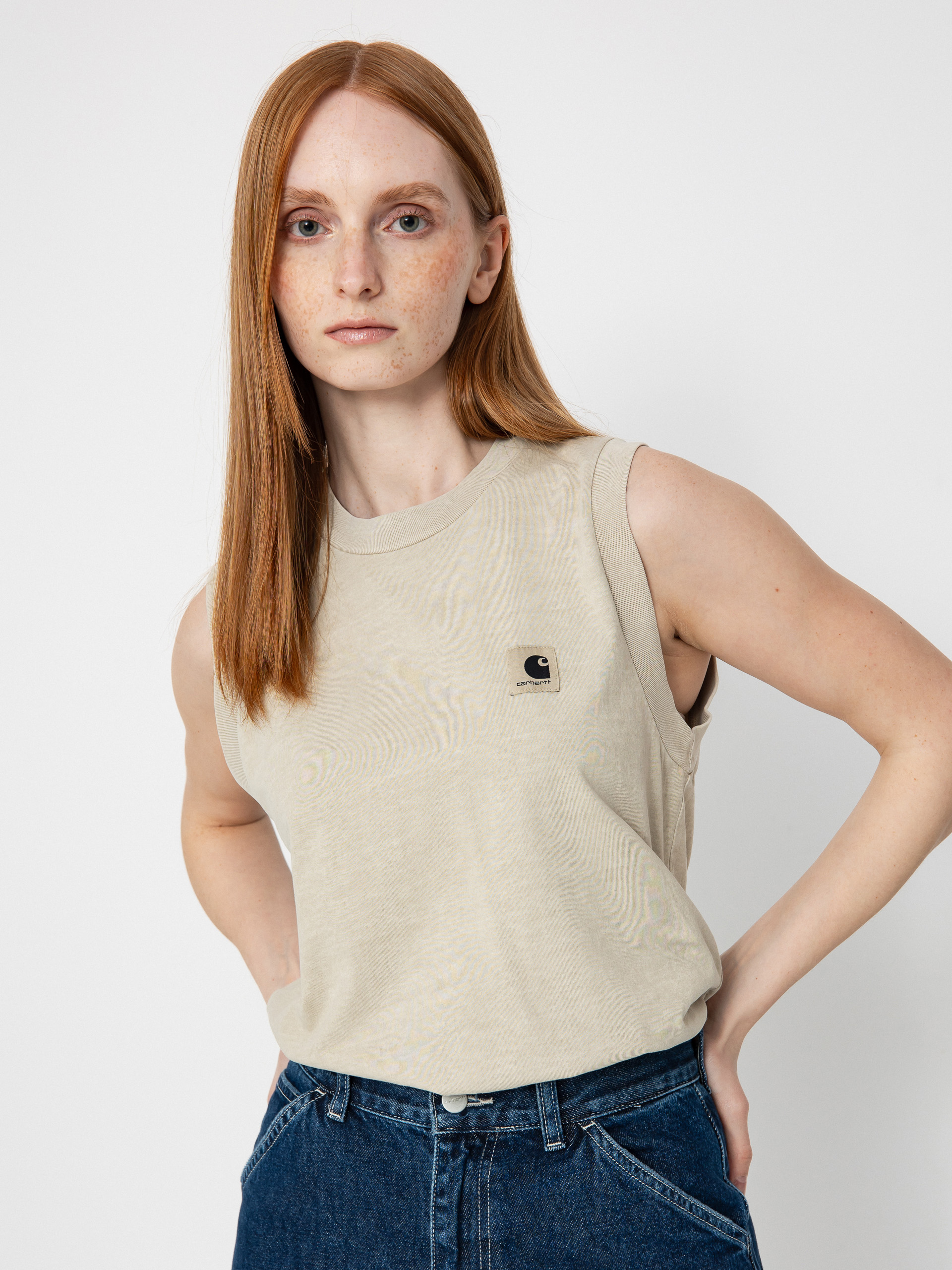 Тениска Carhartt WIP Nelson Wmn (fleur de sel)