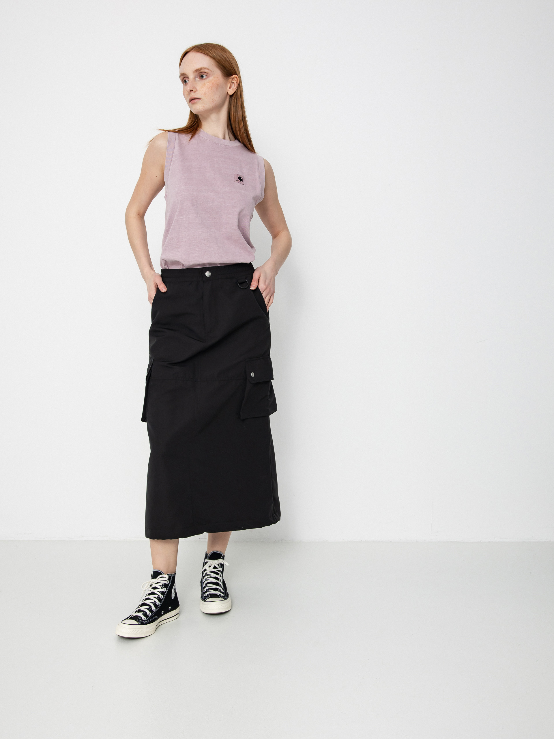 Тениска Carhartt WIP Nelson Wmn (hortensia)