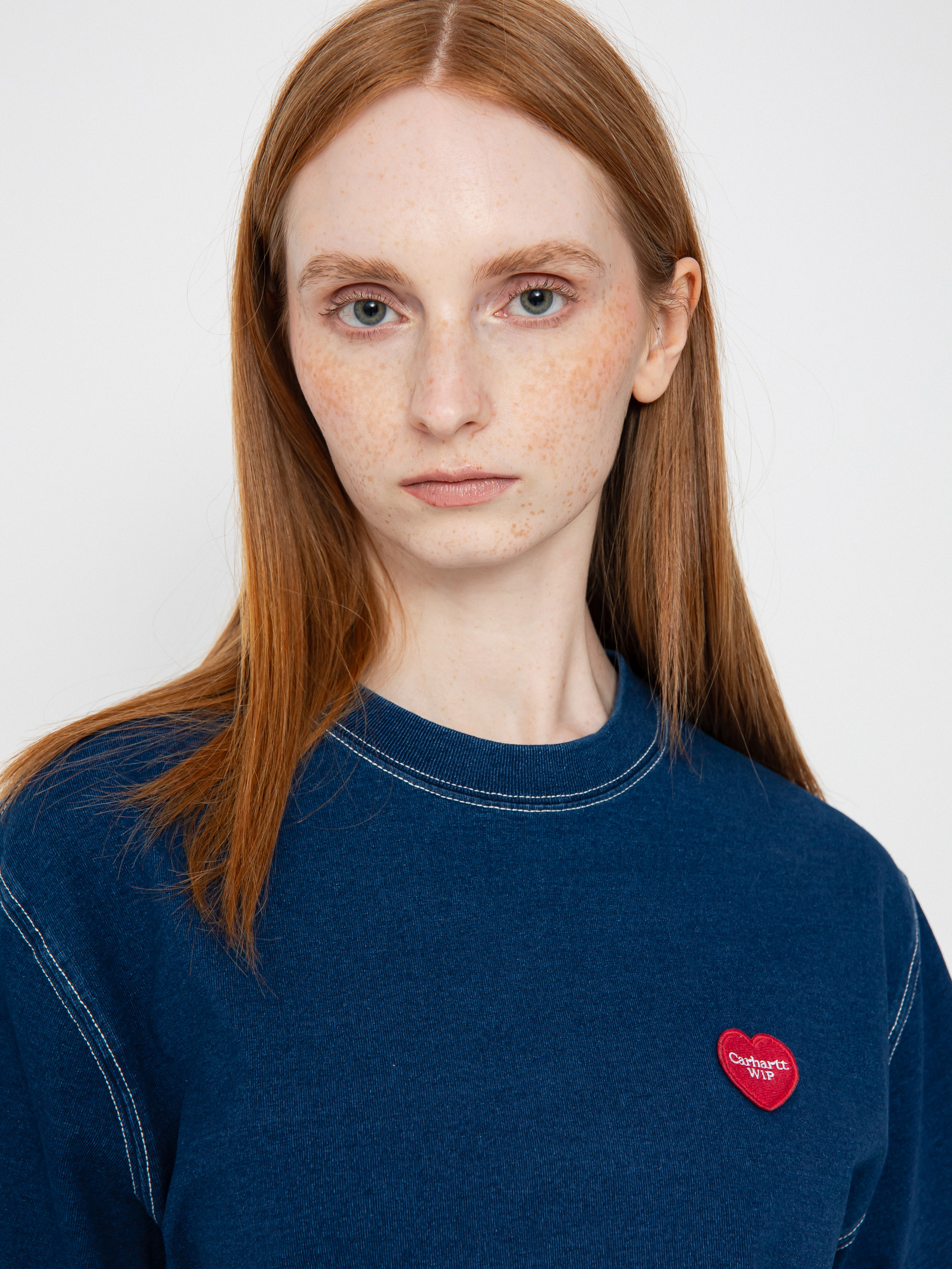 Тениска Carhartt WIP Ingo Wmn (dark blue)