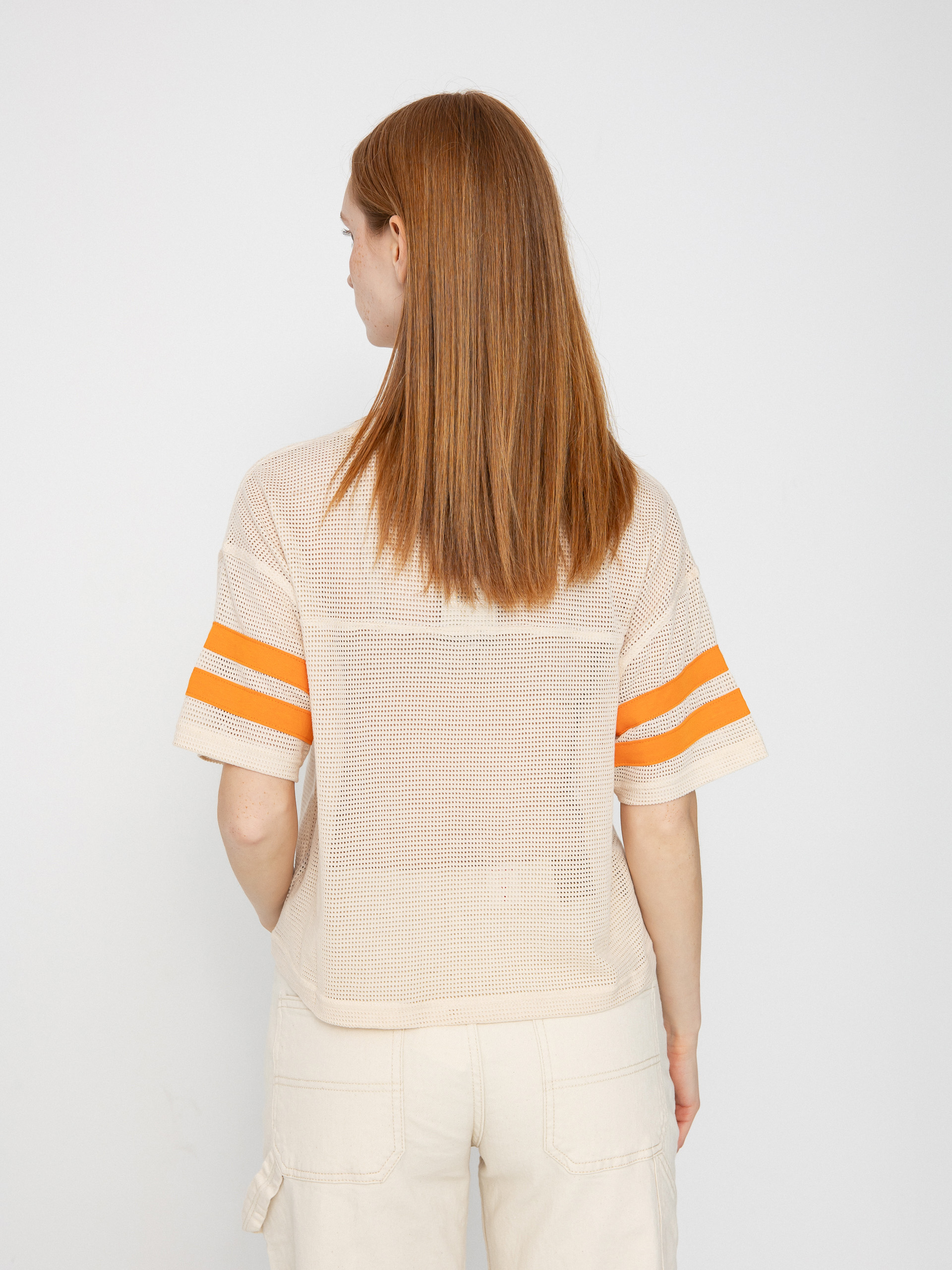 Тениска Brixton Varsity Football Mesh Wmn (whitecap)