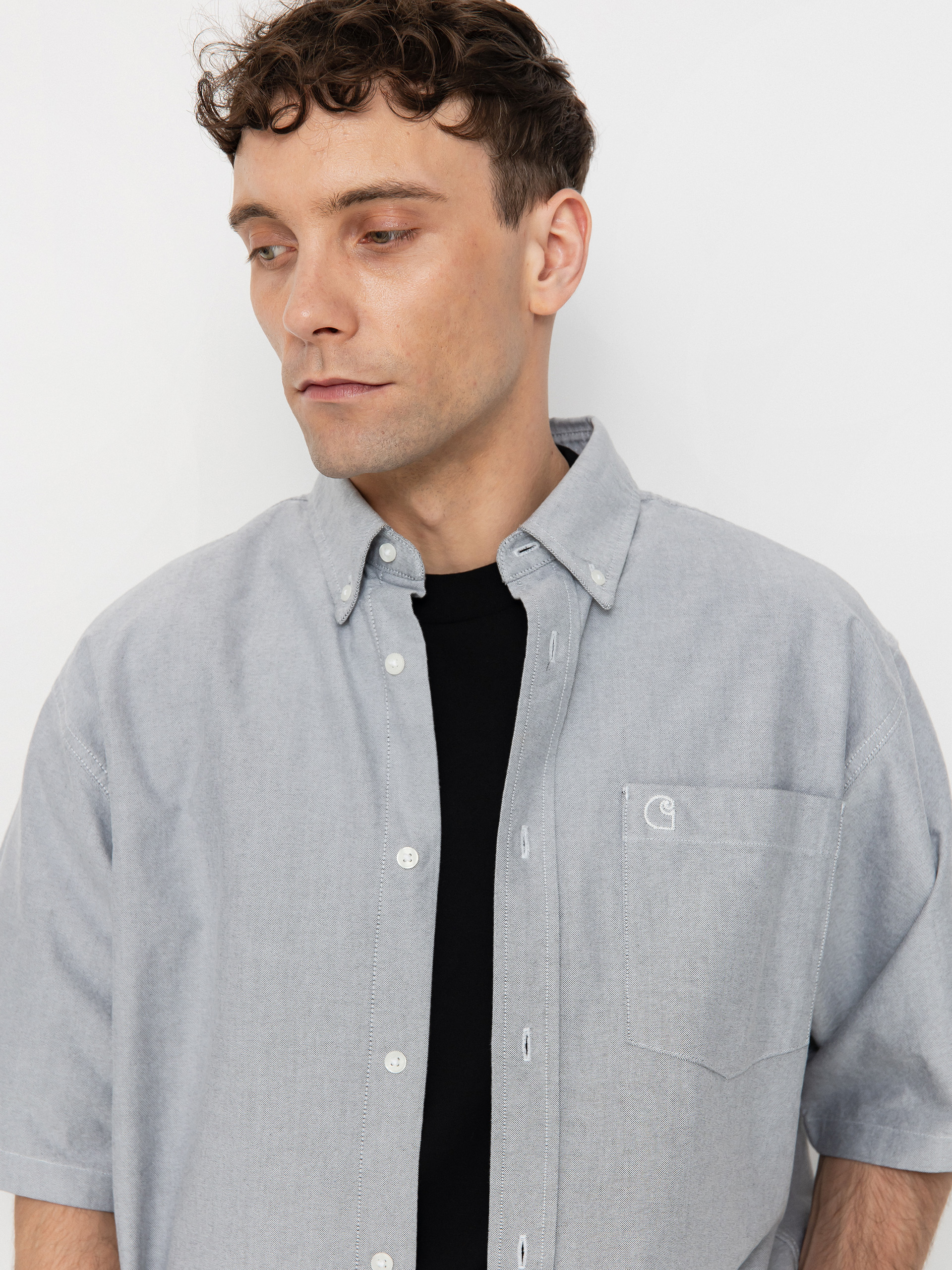 Риза Carhartt WIP Braxton (graphite/wax)