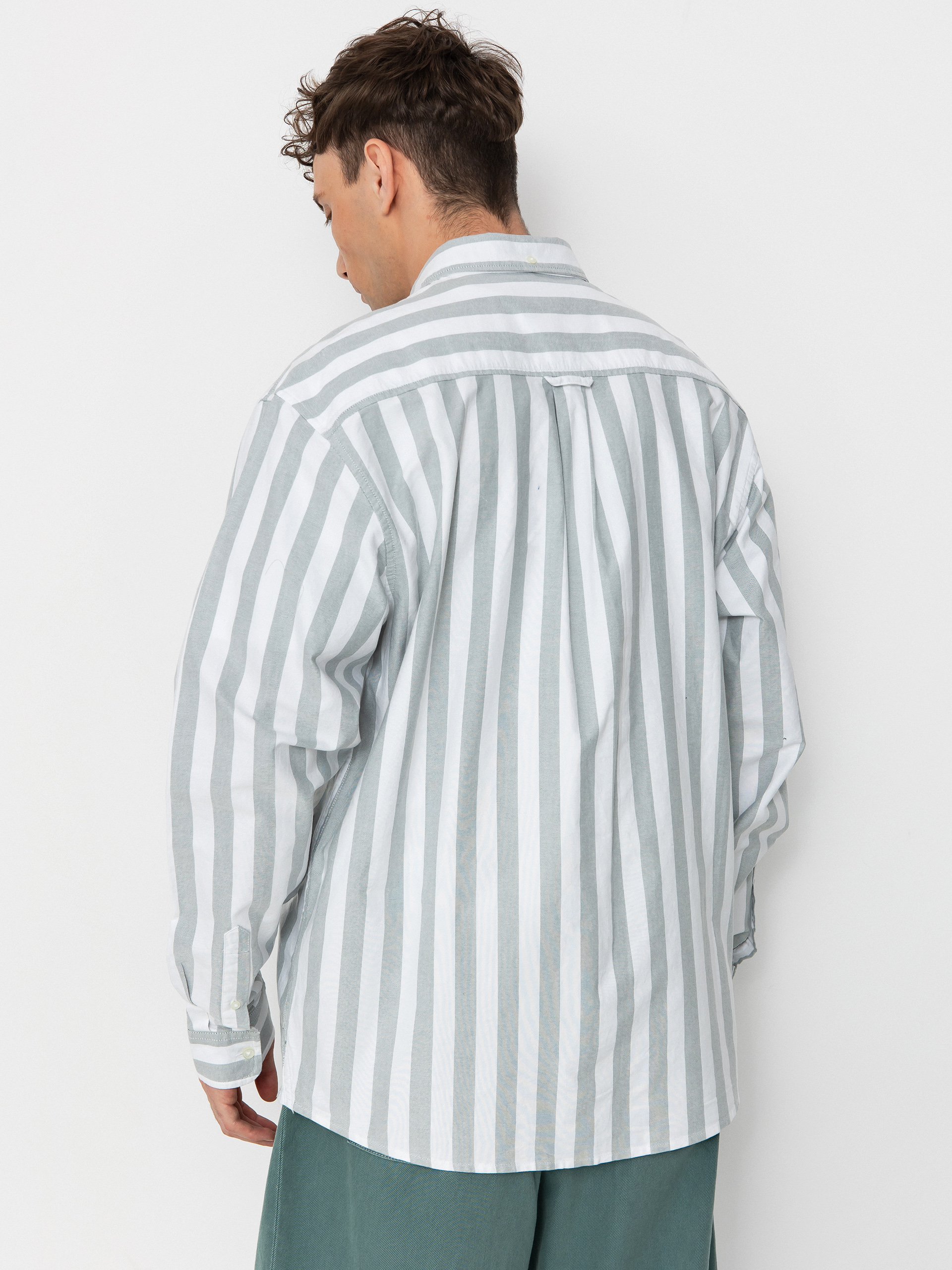 Риза Carhartt WIP Dillion (dillion stripe/park/white)