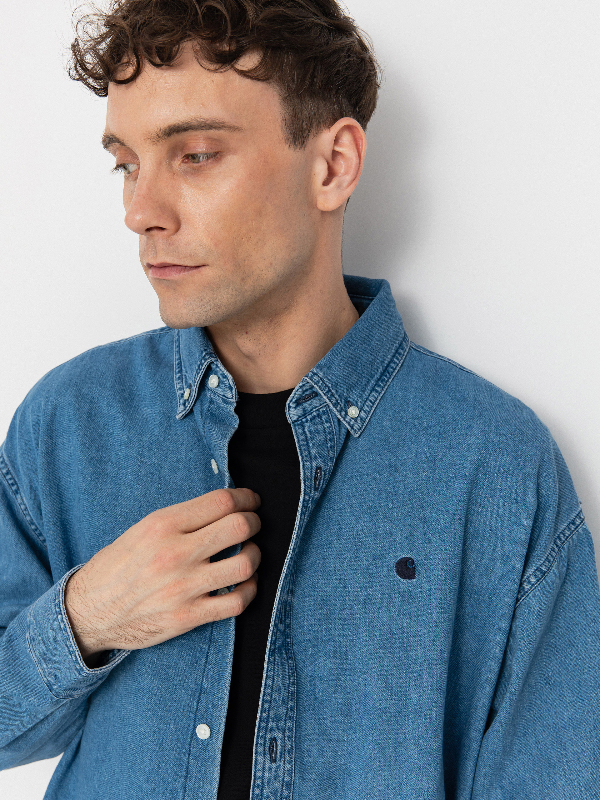 Риза Carhartt WIP Lucas (blue)