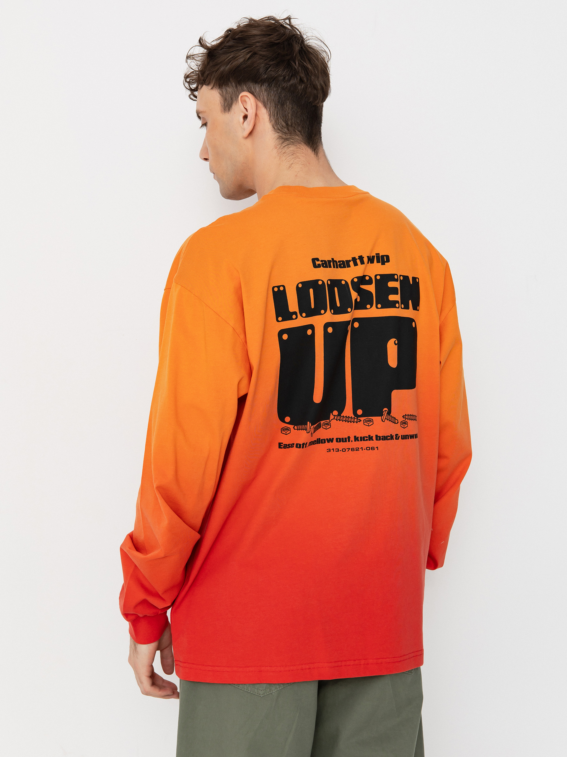 u0411u043bu0443u0437u0430 Carhartt WIP Light Work (pumpkin/cherry)