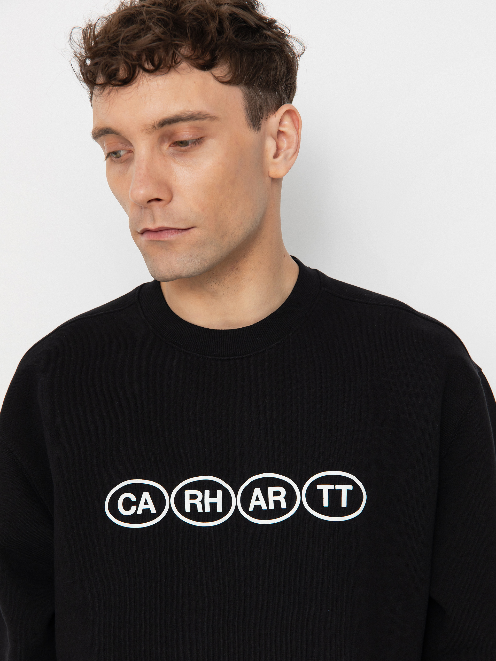 Суитшърт Carhartt WIP Bumper (black/white)