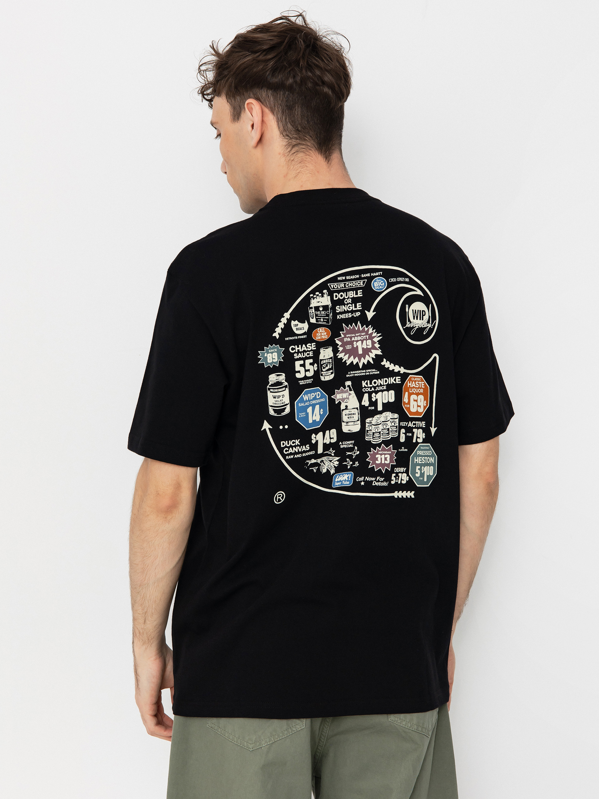 Тениска Carhartt WIP Catalogue C Logo (black)