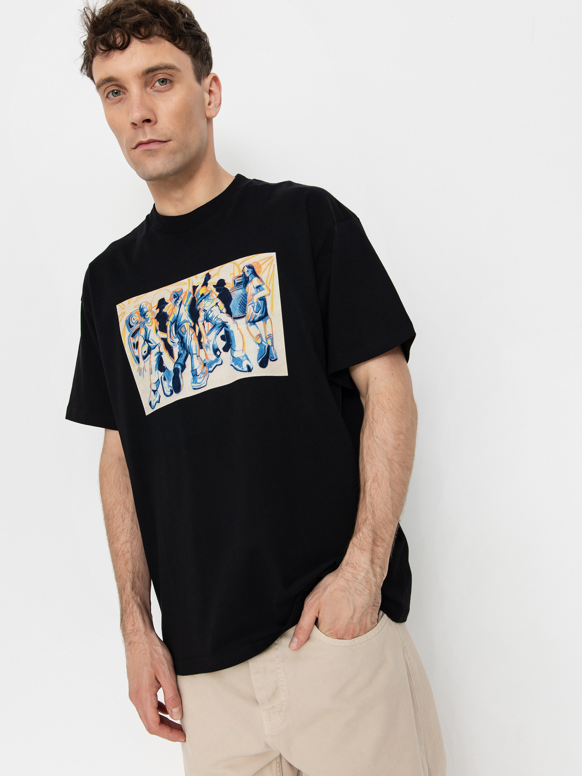 Тениска Carhartt WIP Cai Arfon Bellis (black)