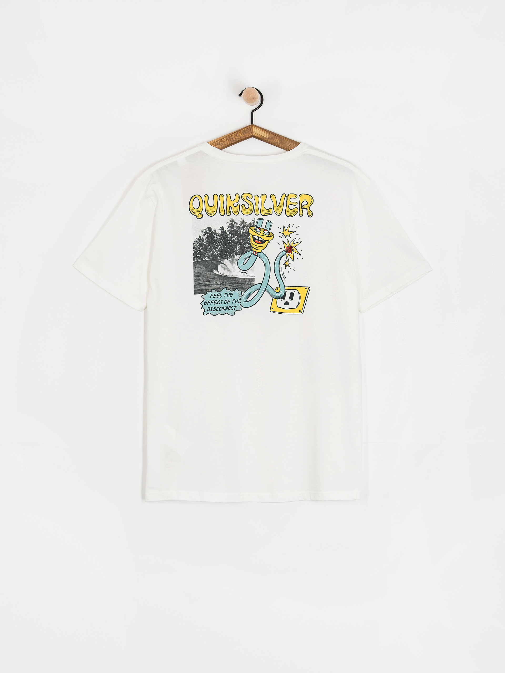 Тениска Quiksilver Disconnect Effects (white)